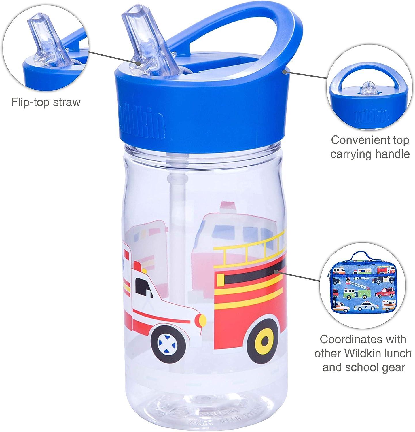 Personalised Kids Mini Water Bottle Love Clear Reusable Clear Straw Bottle