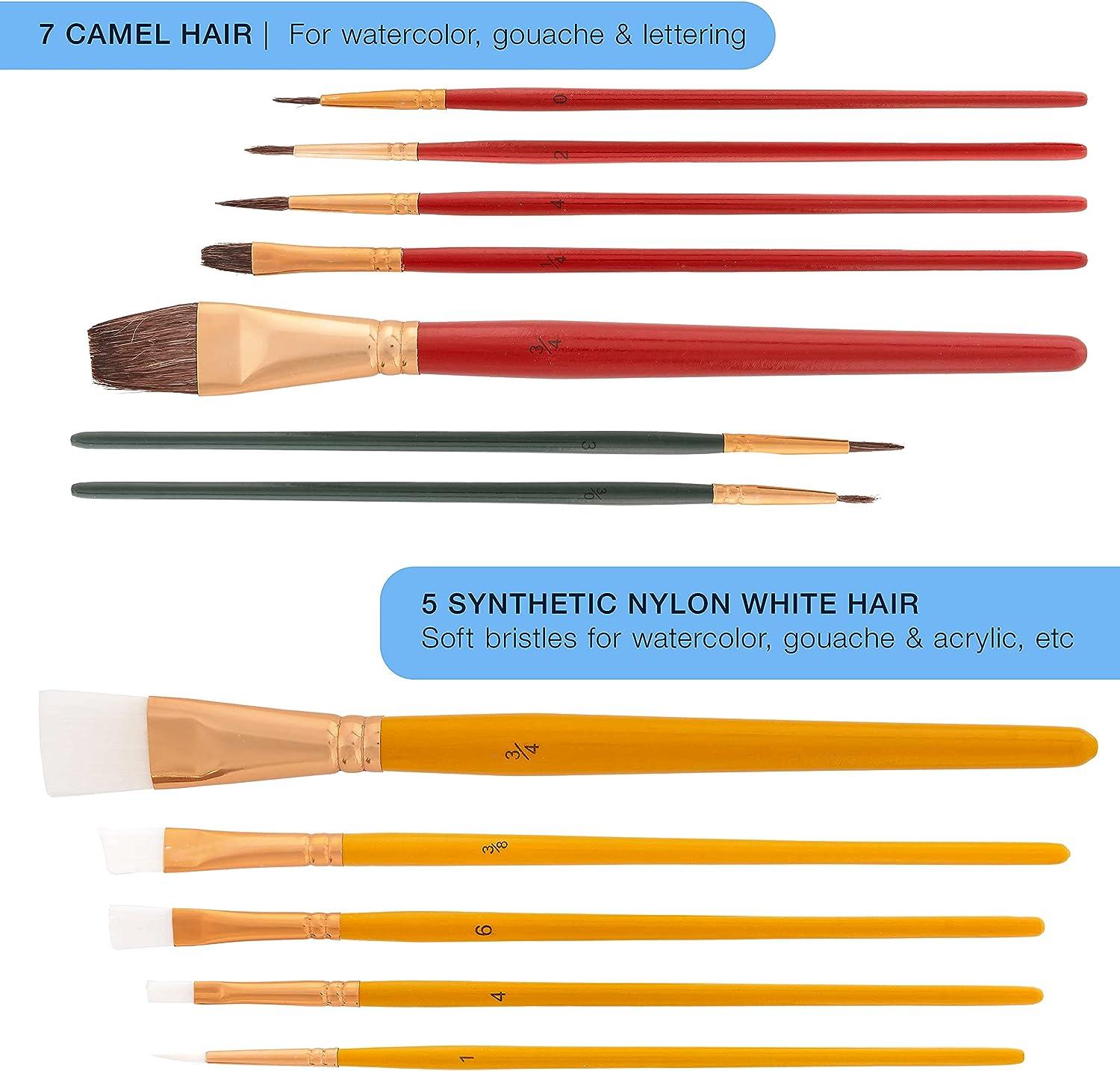  1 Set Nylon Paintbrush Art Brush Chip Paint Brush