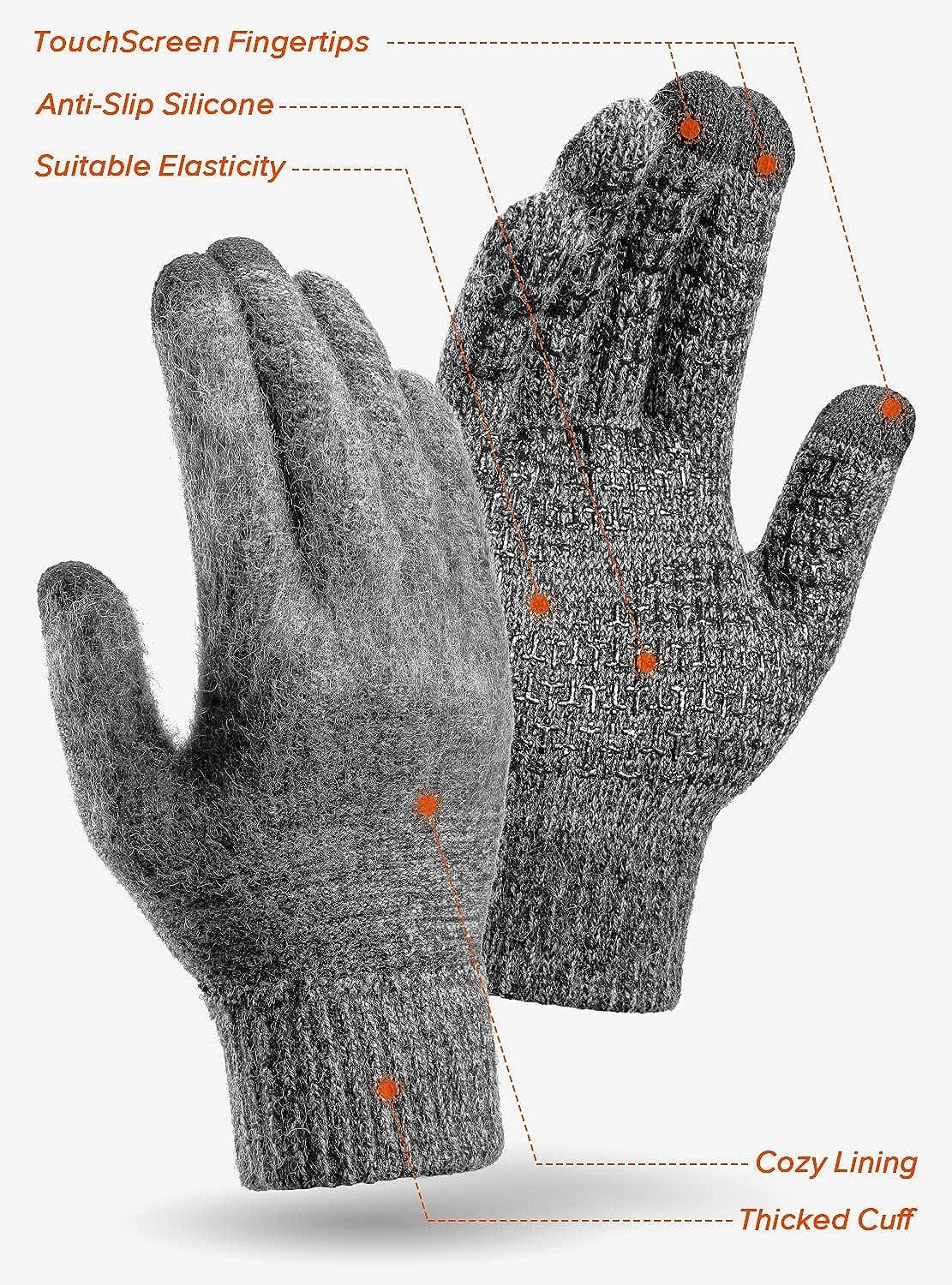 Ladies Multi-Purpose Athletic Gloves, Touch Screen, Anti-Slip Grip