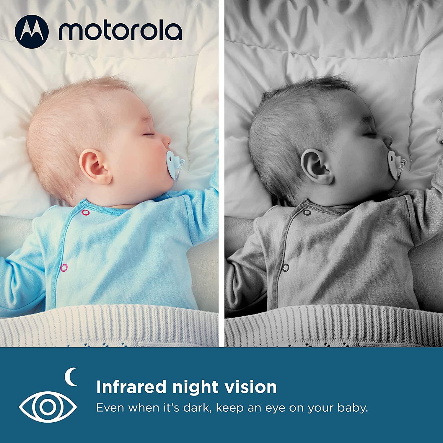 Motorola Baby Monitor VM65-5 WiFi Video Baby Monitor with Camera HD 1080p  - Connects to Smart Phone App, 1000ft Long Range, Two-Way Audio, Remote