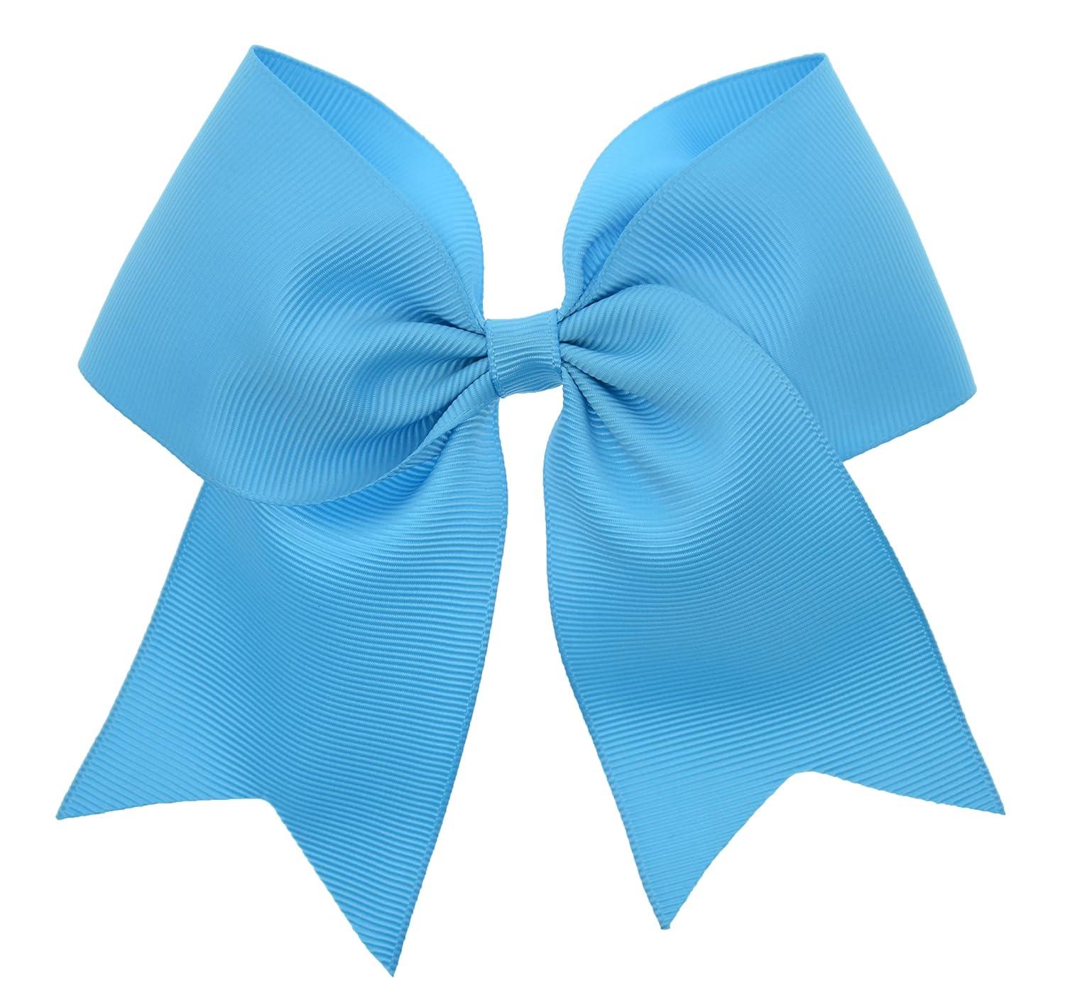  White 5.5 Inch Grosgrain Hair Bow Clip For Woman And Girls :  Beauty & Personal Care