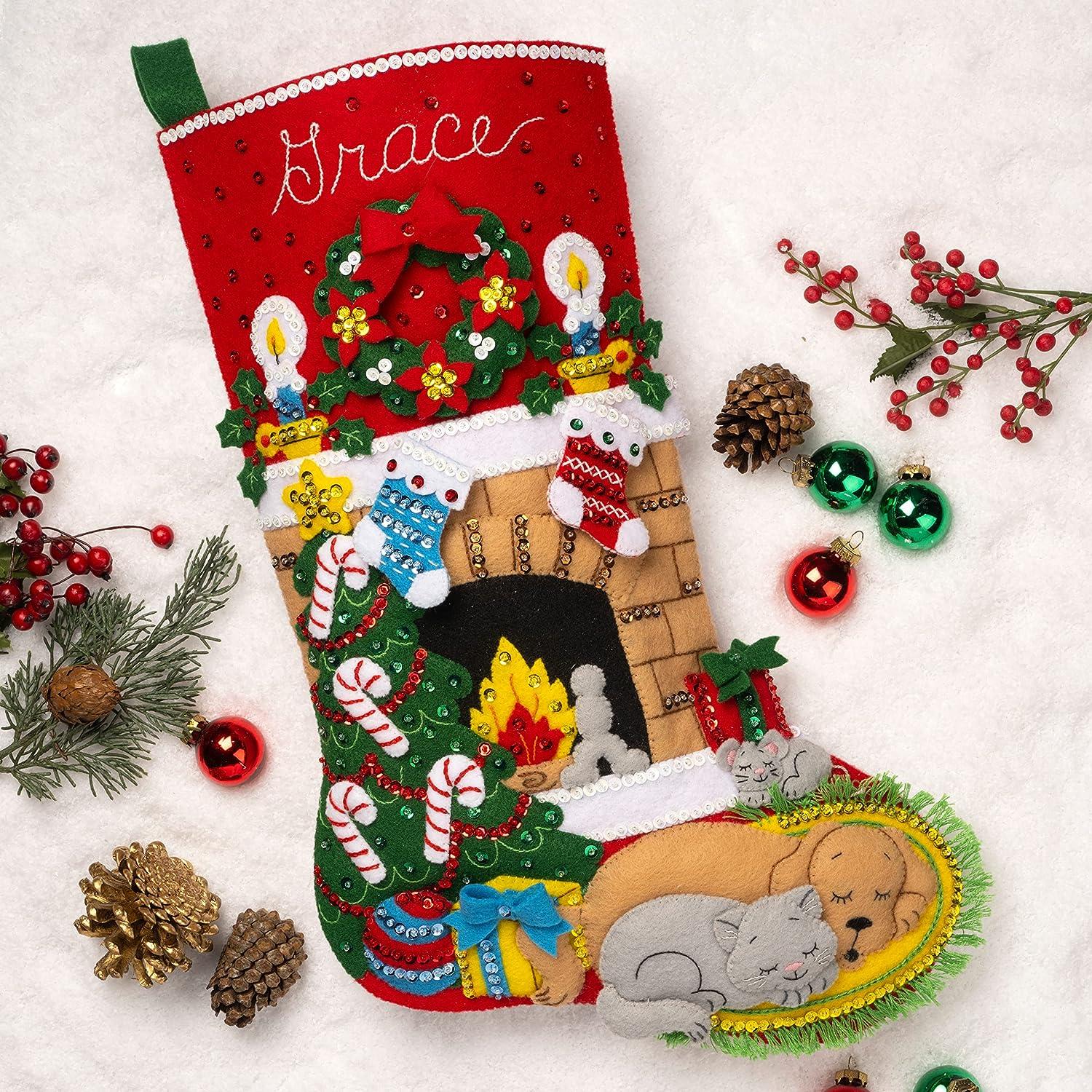 Bucilla Ho-Ho-Ho Santa ~ 18 Felt Christmas Stocking Kit #86171, Presents,  Gifts DIY