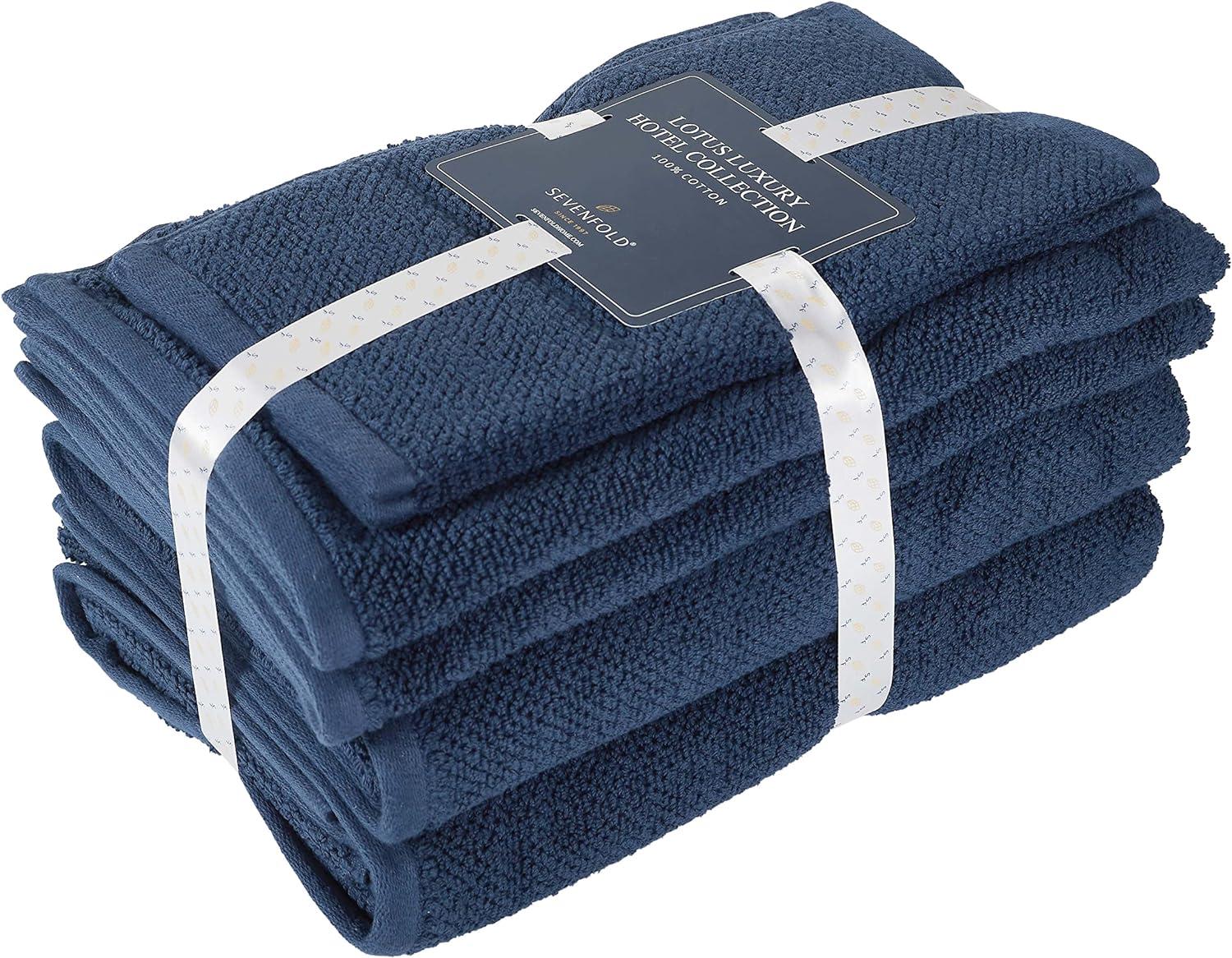 ESSELL 6 Piece Soft & Strong Towel Set 100% Cotton