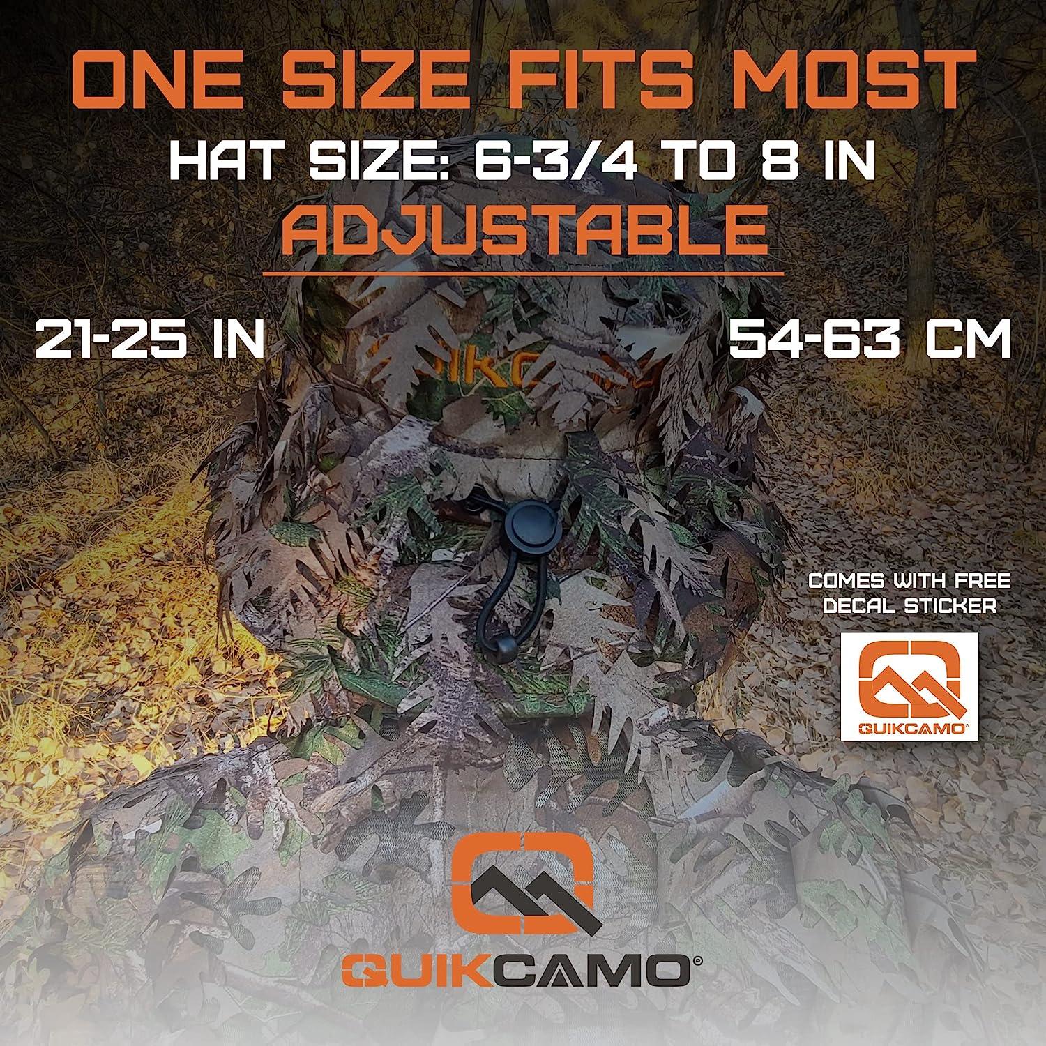 Mossy Oak Camo Face Mask Hat for Duck Hunting – QuikCamo