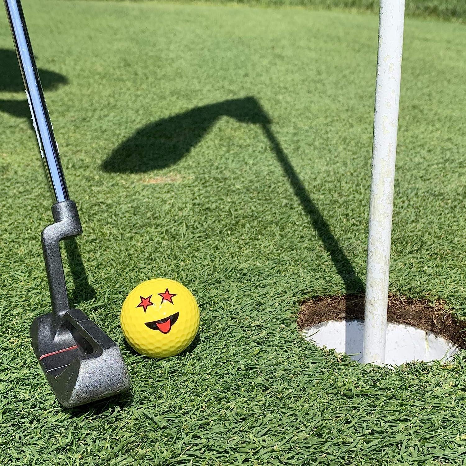 Oji-Emoji Premium Emoji Golf Balls, Unique Professional Practice