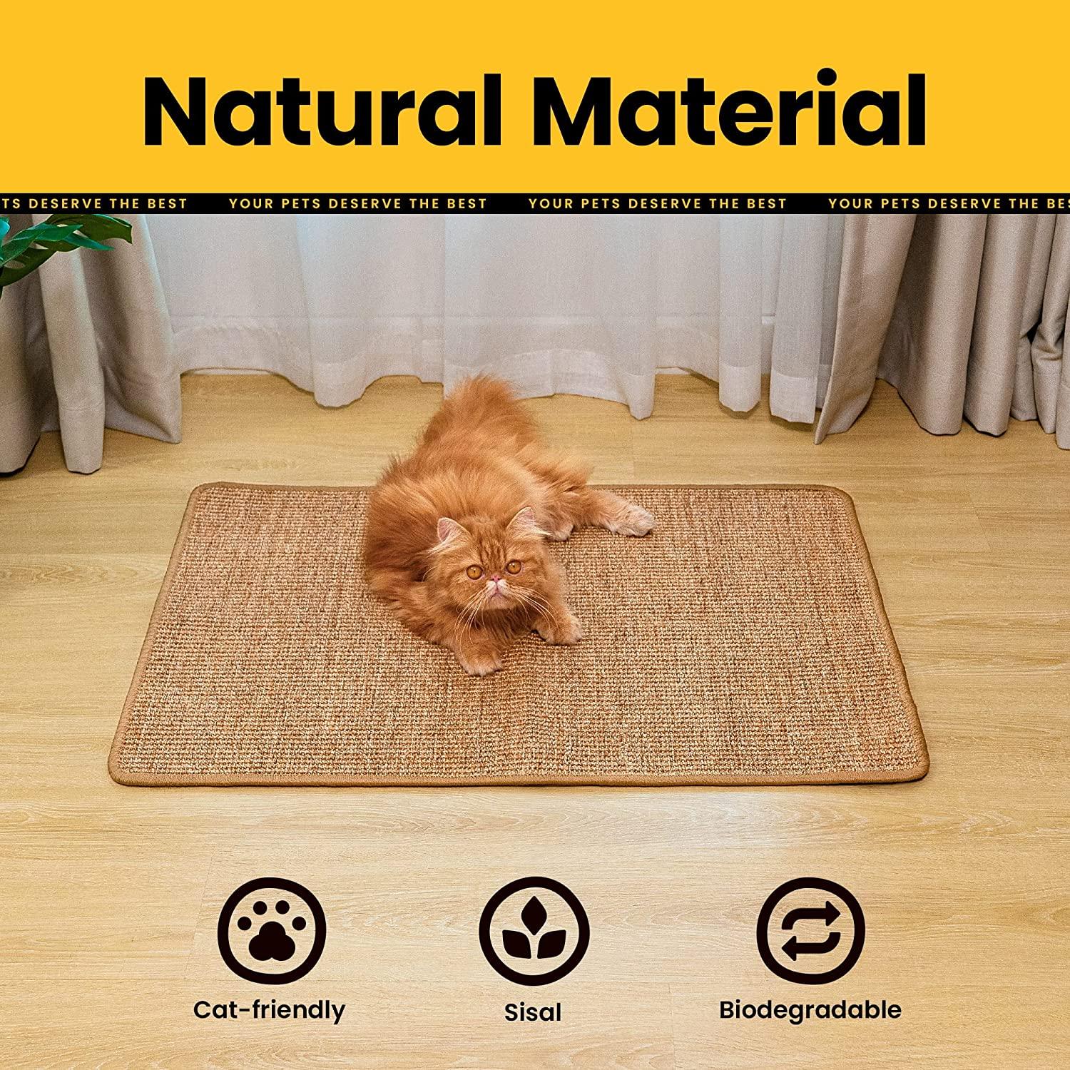 Cat Scratching Mat Cat Scratchers for Indoor Cats Couch Pads for Sofa Cat  Scratching Bed Cat Couch Scratcher Couch Corner Cat Scratcher Cat Mat Sisal