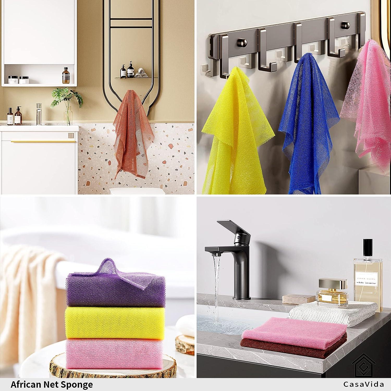 Dish Washing Net Cloths Sanitary Scrubber for Cleaning Dishes KOREA Yellow  Pink 