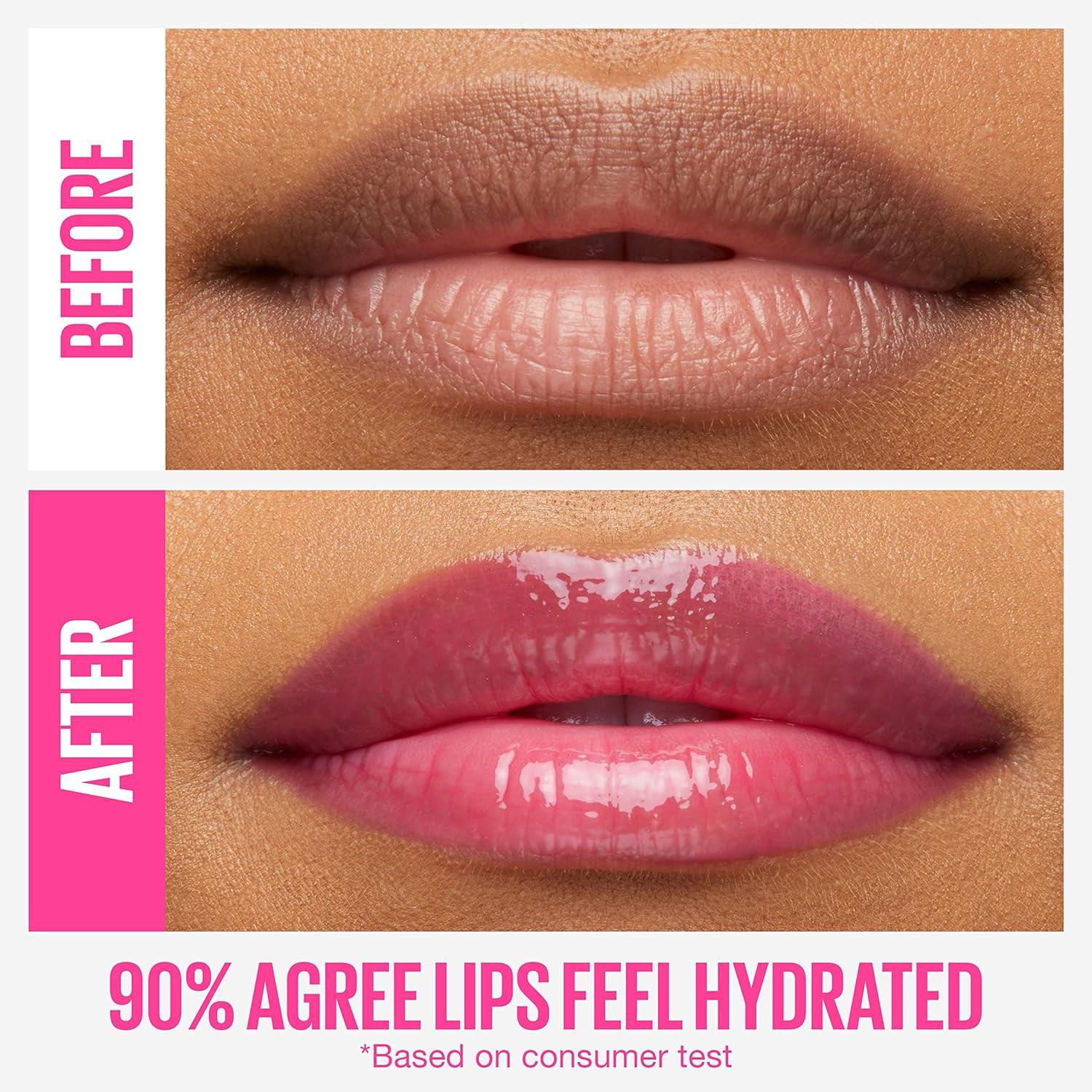 Acid Bright Maybelline Gloss with Gloss 1 Lip Hydrating Pink York Count Hyaluronic Bubblegum New Sheer Lifter