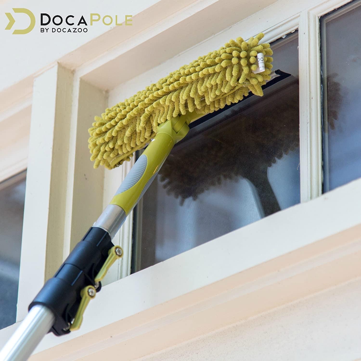 Docapole 20 ft Reach Window Washing Kit with 5 to 12 ft