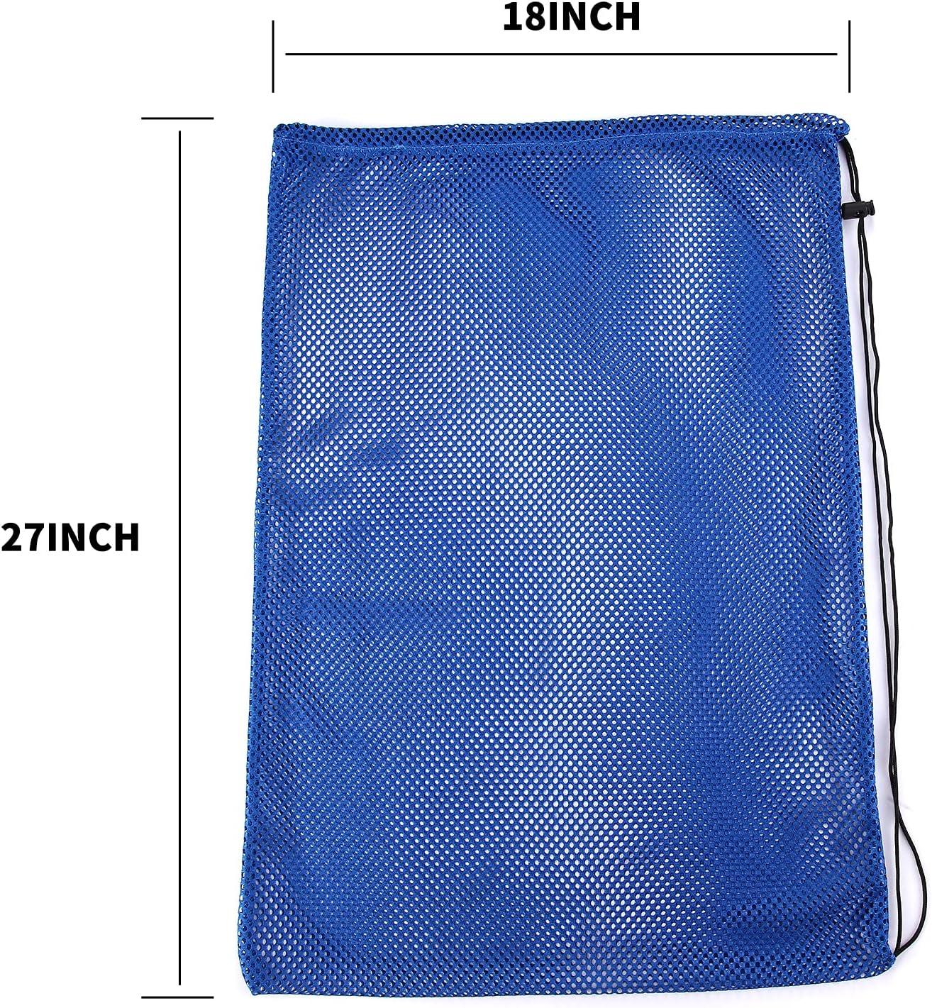 2 Packs Mesh Gear Bag for Snorkel Equipment Oversized 18 x 27 Mesh Dive  Bag Scuba Diving Bag Snorkel Bag Backpack for Snorkeling Gear Fins Swimming  Gear Beach and Sports Equipment (Black