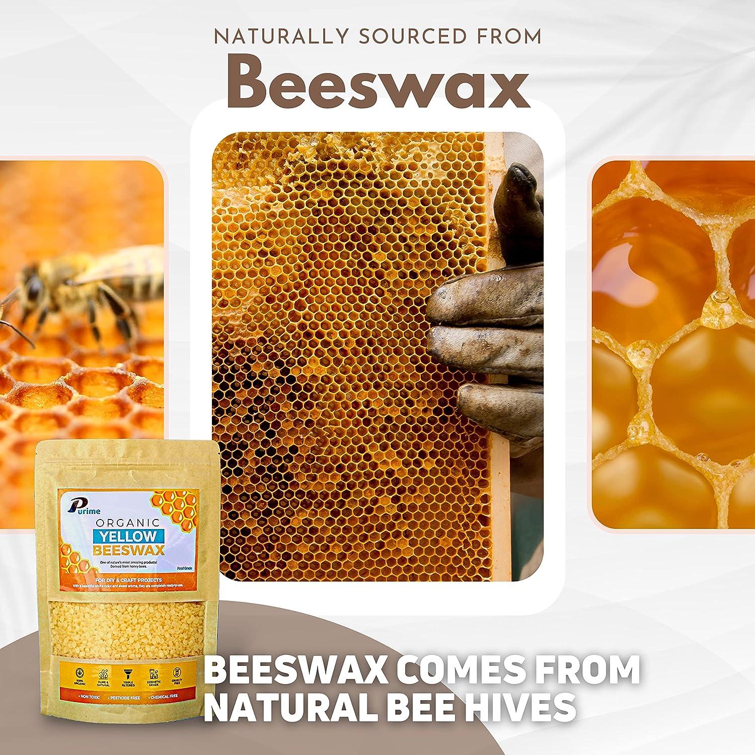 Organic Beeswax Pellets 1LB, USDA Certified Pure for Candle and