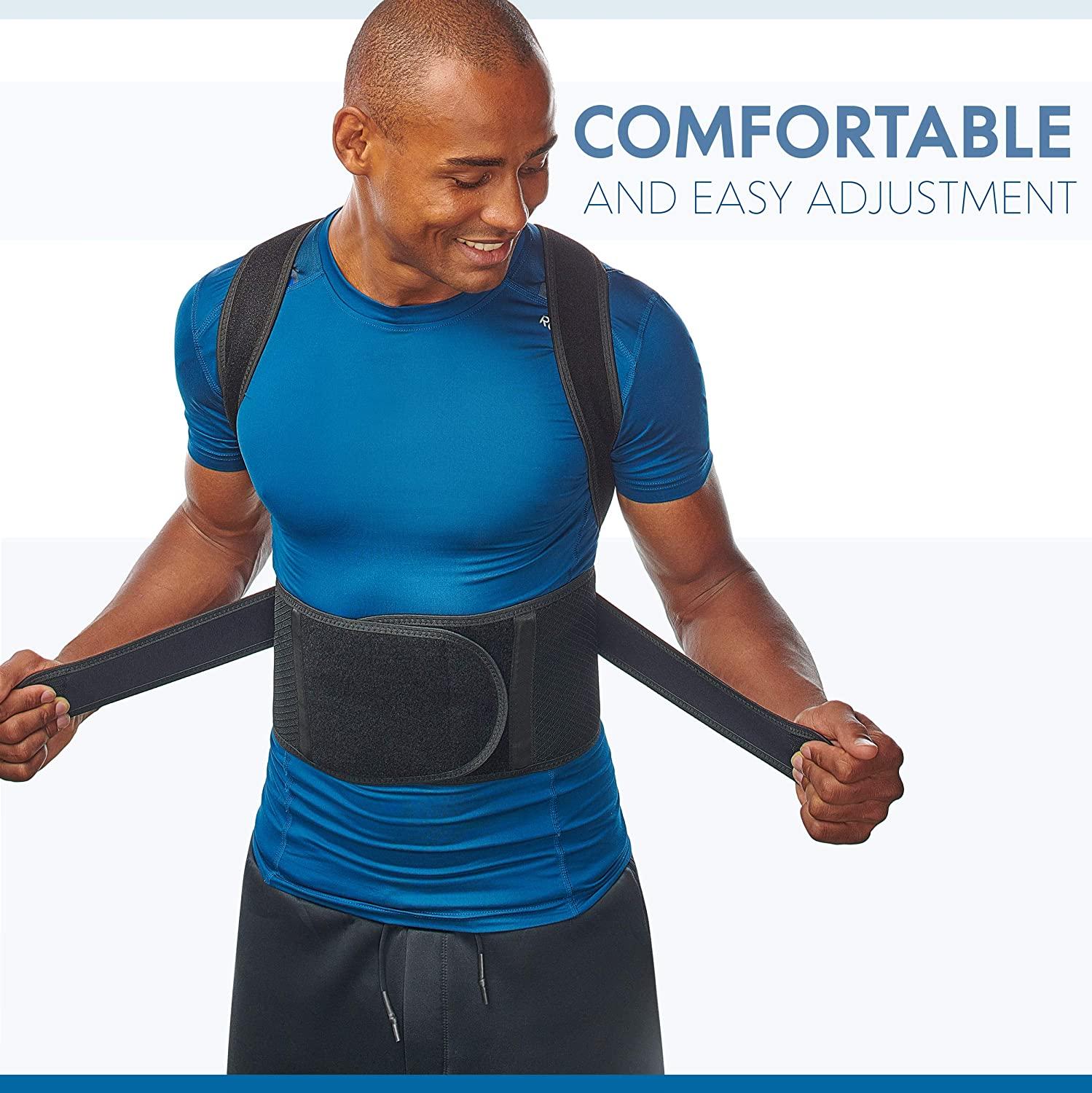 Comfy Brace Posture Corrector-Back Brace for Men and Women Adjustable  Straps