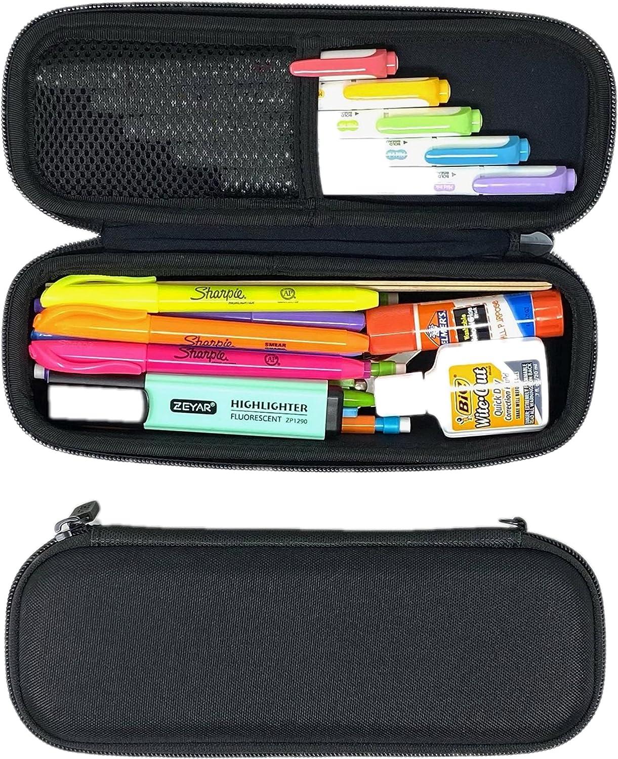 1 Simple Snap Pen Pencil Bag, Small Fresh Beard Pattern, Large Capacity  Student Stationery Bag, Pencil Bag, Storage Bag, Random Colors Shipped