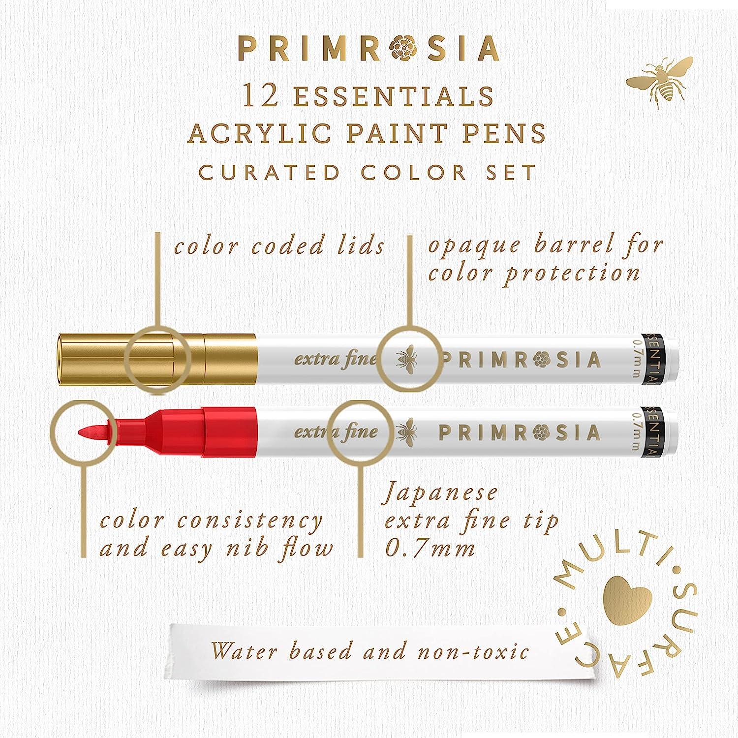 Primrosia primrosia 24 skin tones dual tip marker pens, hair and portrait  watercolor sketch set - fine and brush ends, art supplies for
