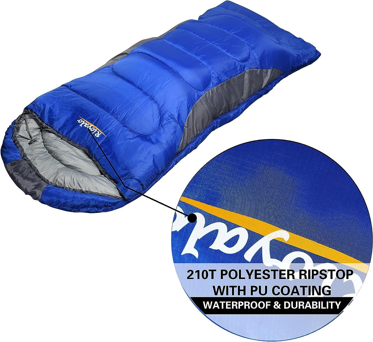 Adult Cold Weather Sleeping Bag For Big & Tall w/t Sack - 0 degree  Waterproof 4S