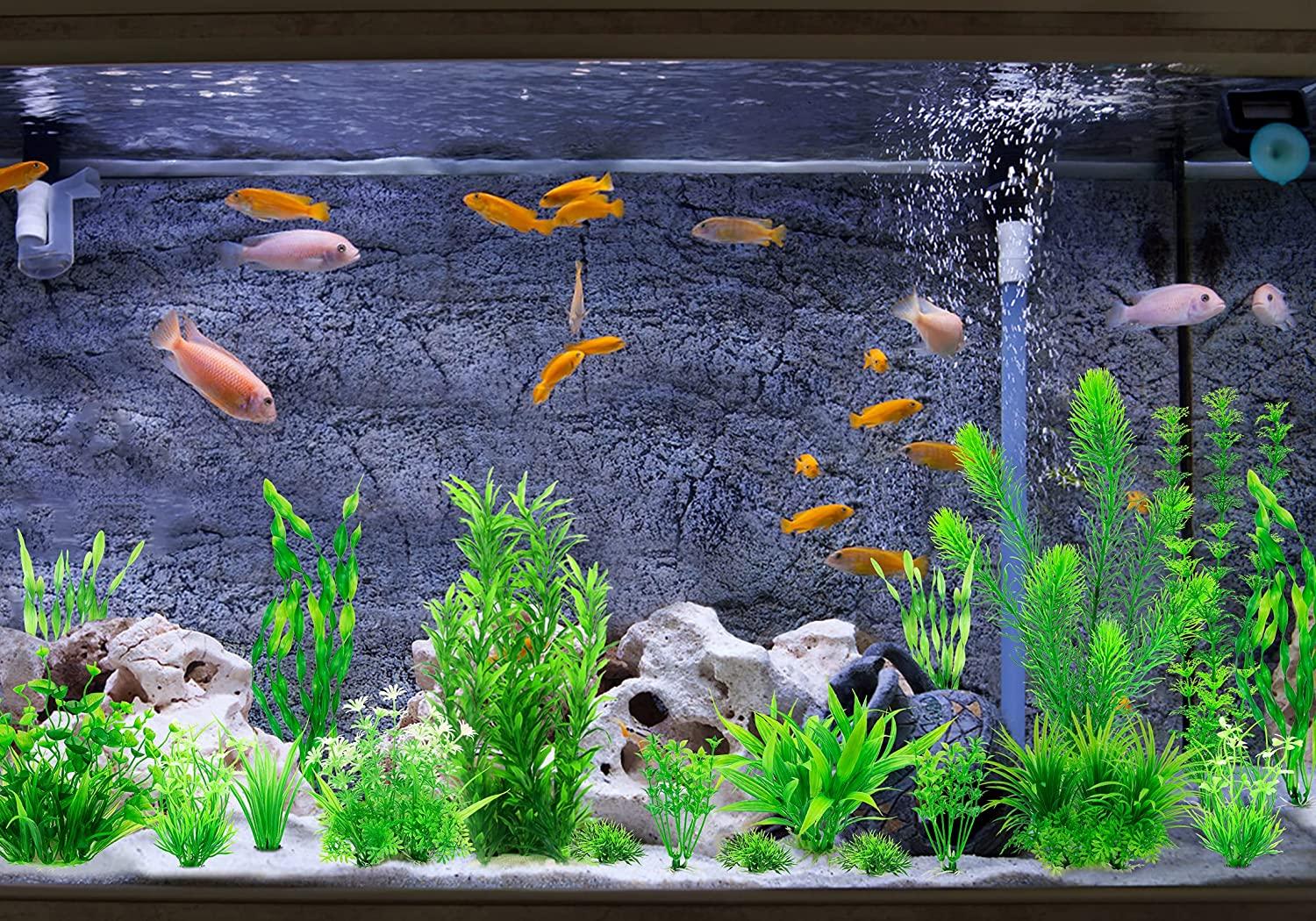 20 Pack Aquarium Fish Tank Decorations Accessories Kuwait