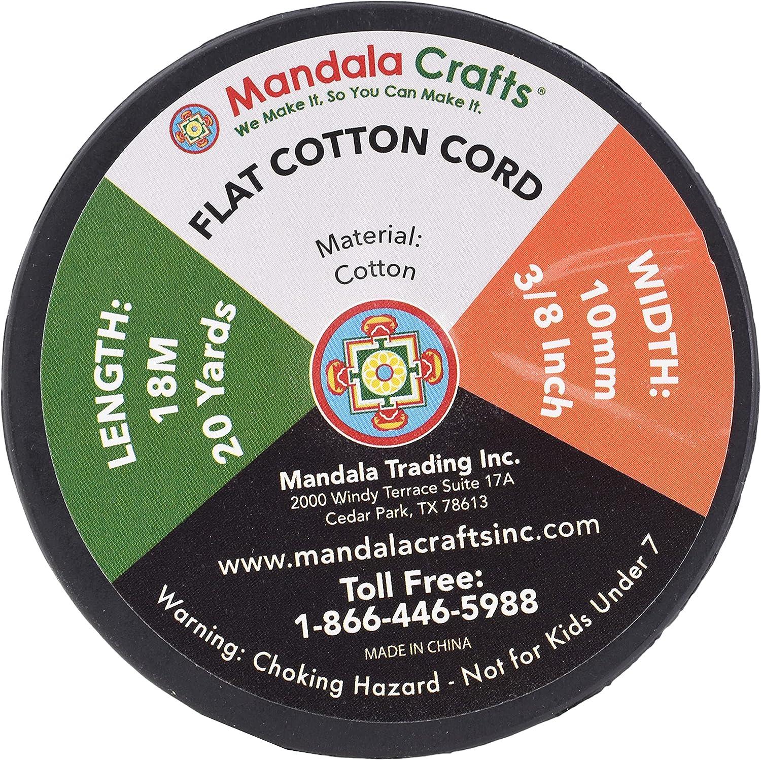Mandala Crafts Flat Drawstring Cord Drawstring Replacement, 1/2