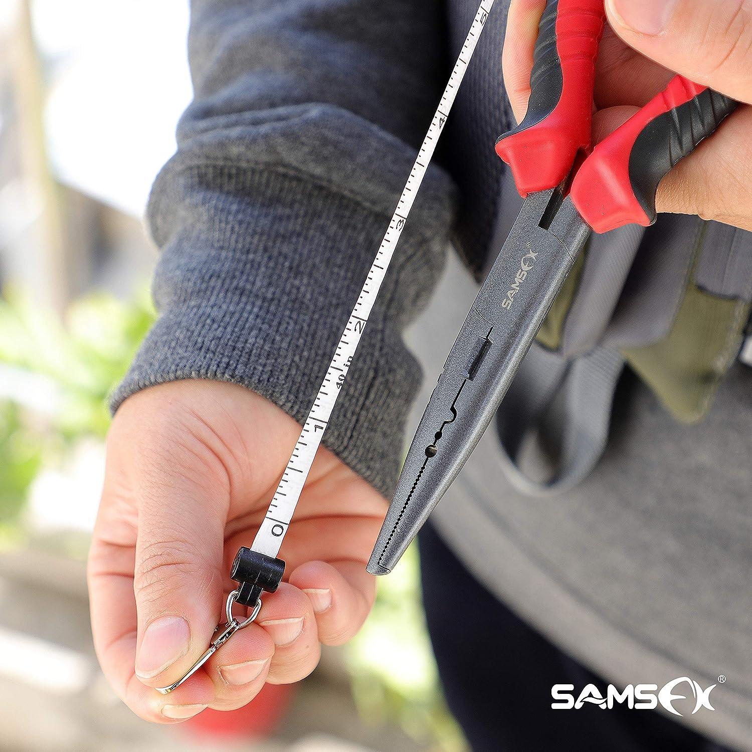 SAMSFX Tape Measure Retractor Fly Fishing Zinger Retractors Carabiner Style  Clip on Back Tether Tools Badge Holder (1)