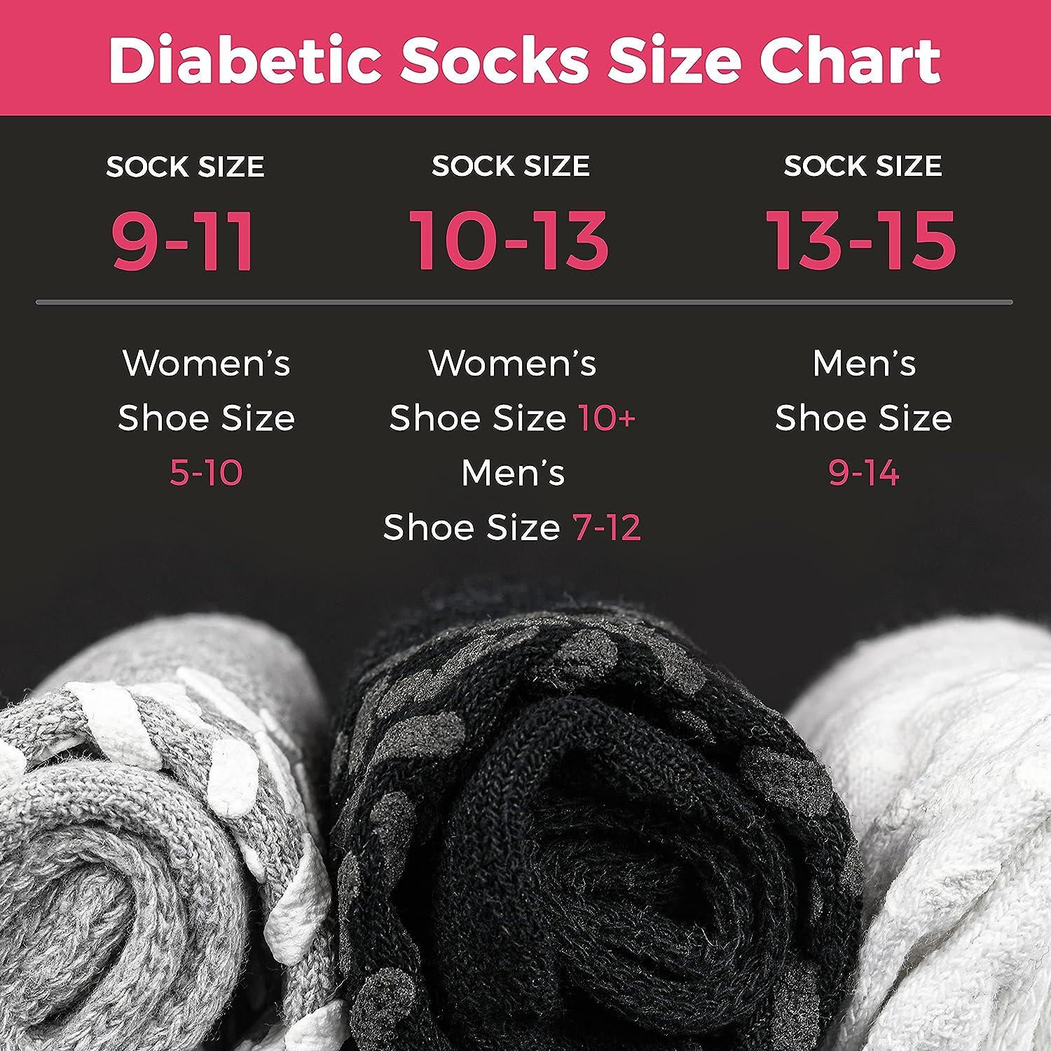 Debra Weitzner 6Pk Non-Binding Loose Fit Sock - Non-Slip Diabetic