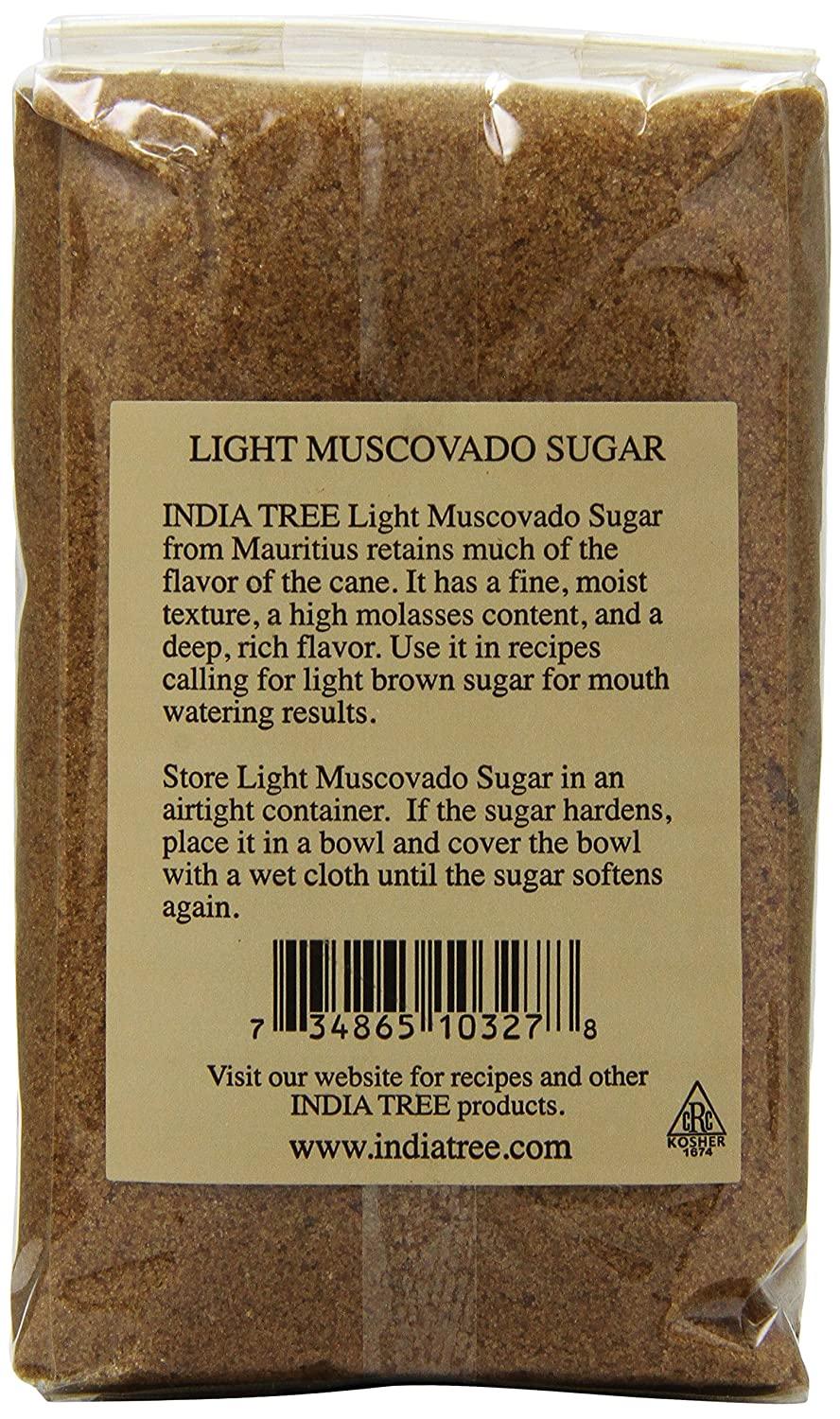 India Tree Light Muscovado Sugar - Case of 6/16 oz