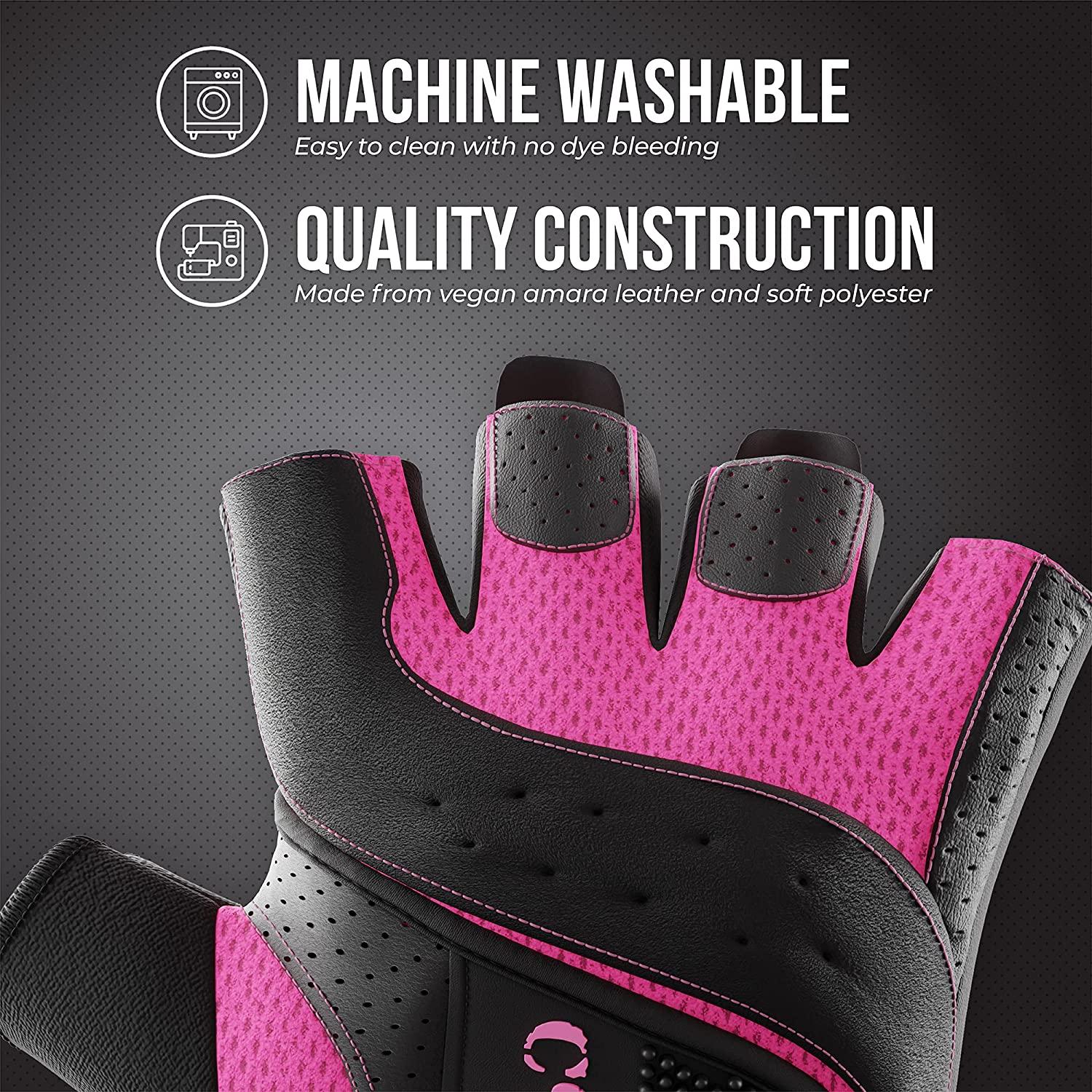 Contraband Pink Label 5137 Womens Weight Lifting Gloves w/ Grip