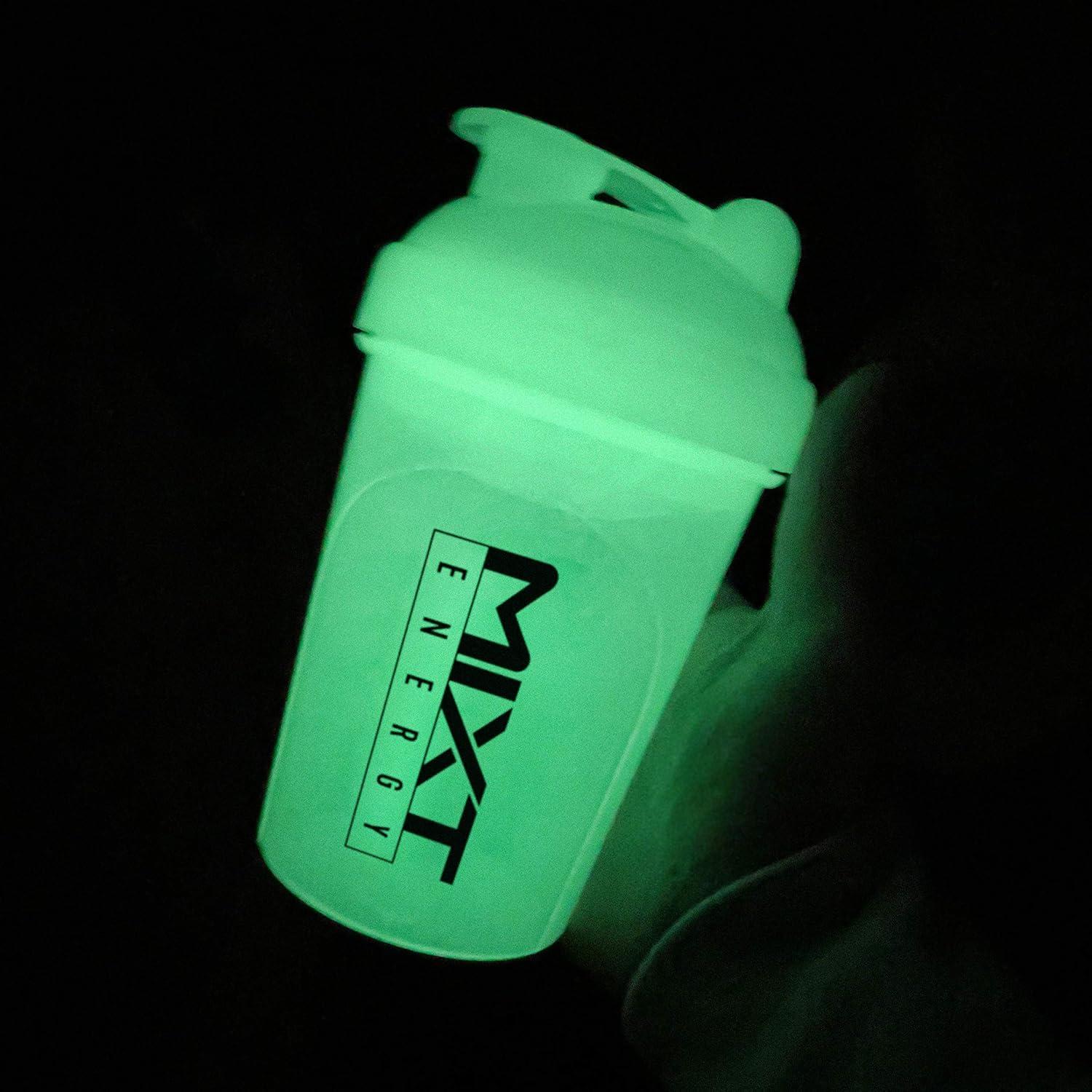 MIXT Energy Shaker Bottle 16 oz. Shaker Bottle BPA Free & Lid Mixing  Technology (16 oz Glow in the Dark)