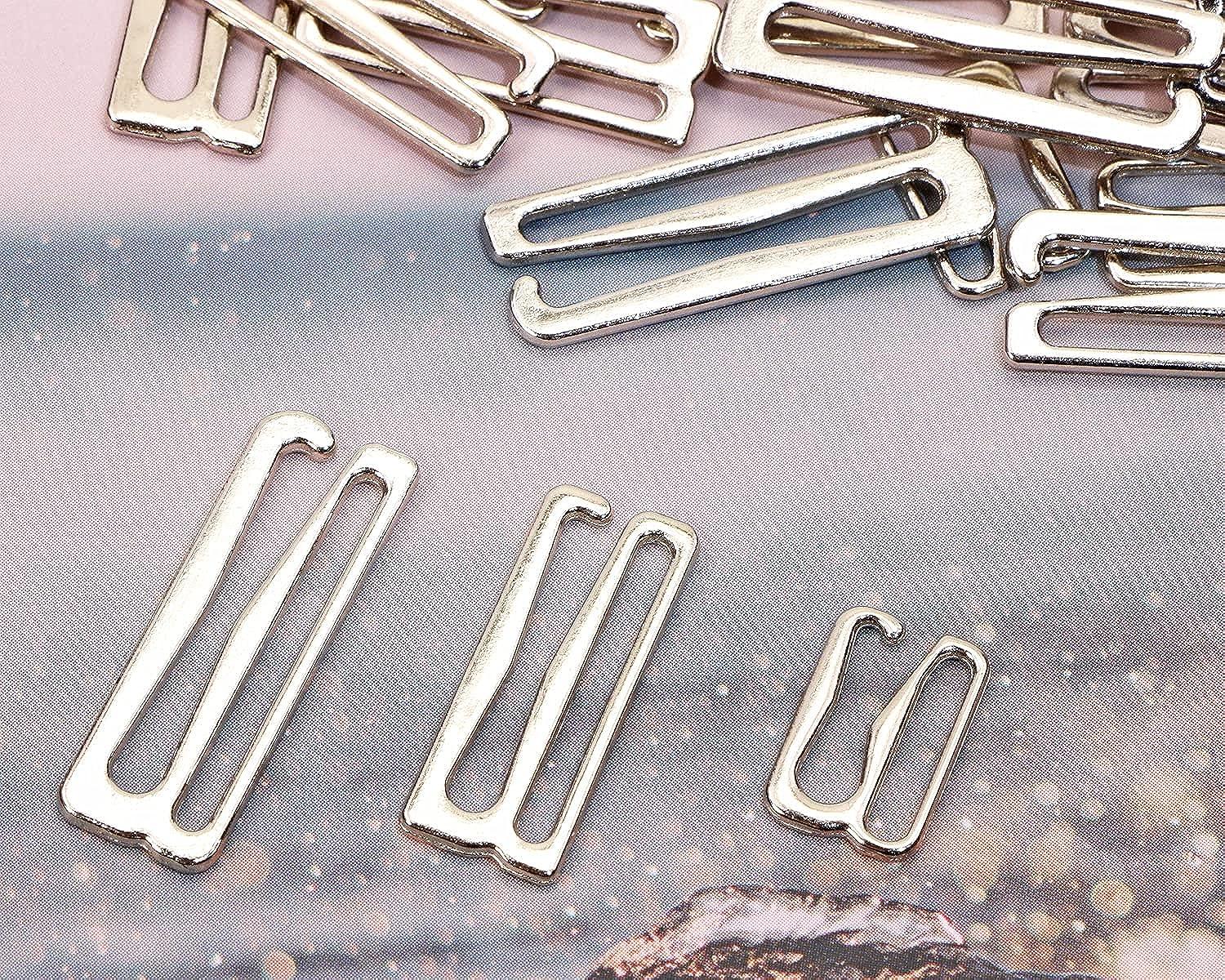 180 Pieces Bra Strap Hooks Metal Lingerie Clasp Hooks Adjustment Strap Bra  Sliders and Rings Bra Strap Hook Clasp Replacement for Swimsuit Tops and  Slip Dress, 3 Styles, 15 mm, Silver : : Home