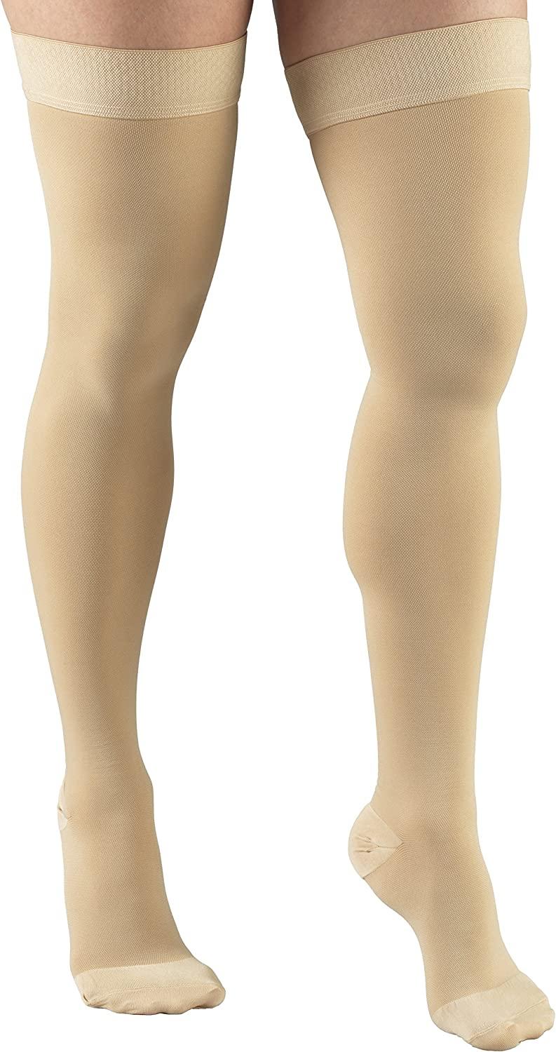 Truform 20-30 mmHg Compression Stockings for Men and Women Thigh