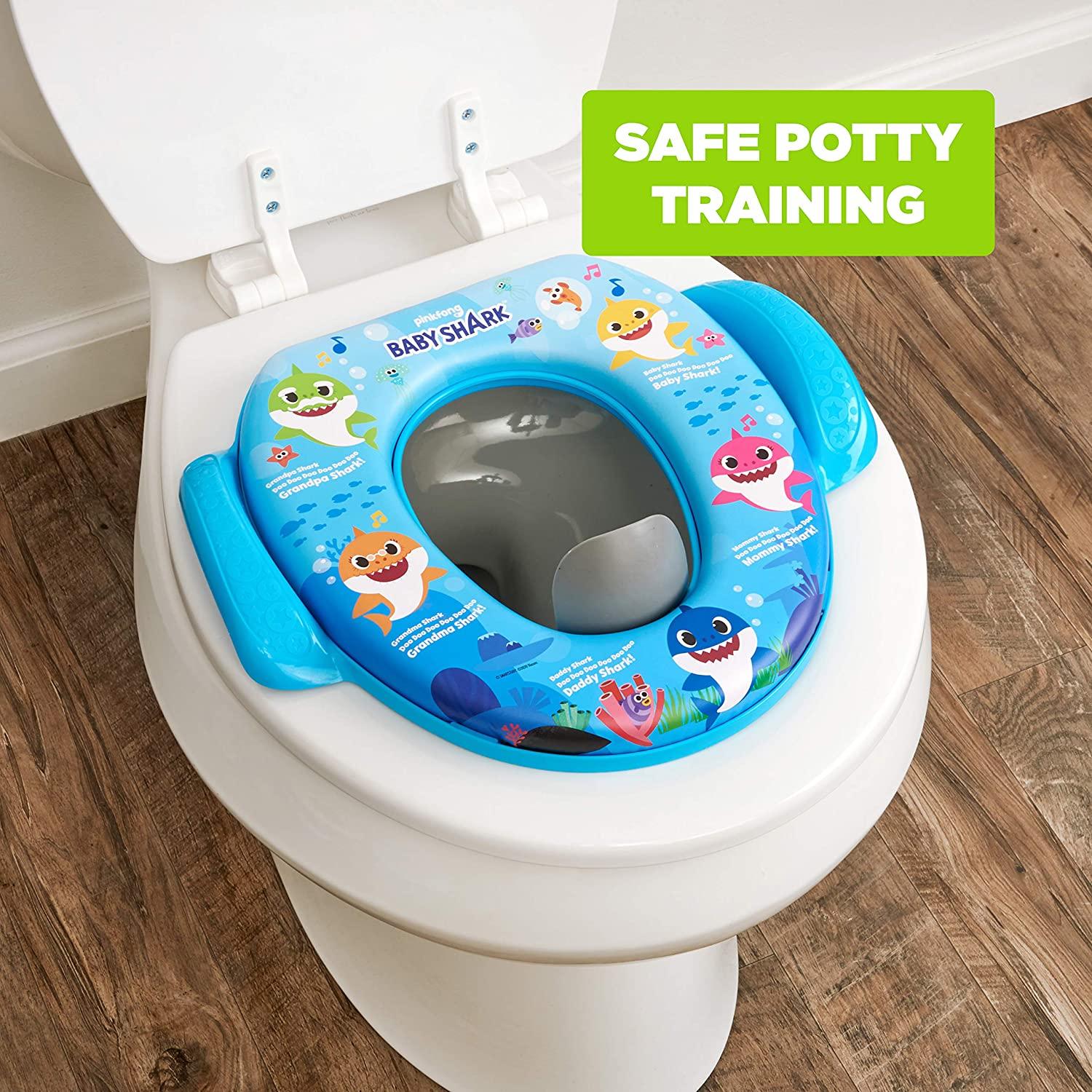 Nickelodeon Baby SharkSharktastic Soft Potty Seat and Potty Training Seat  - Soft Cushion, Baby Potty Training, Safe, Easy to Clean