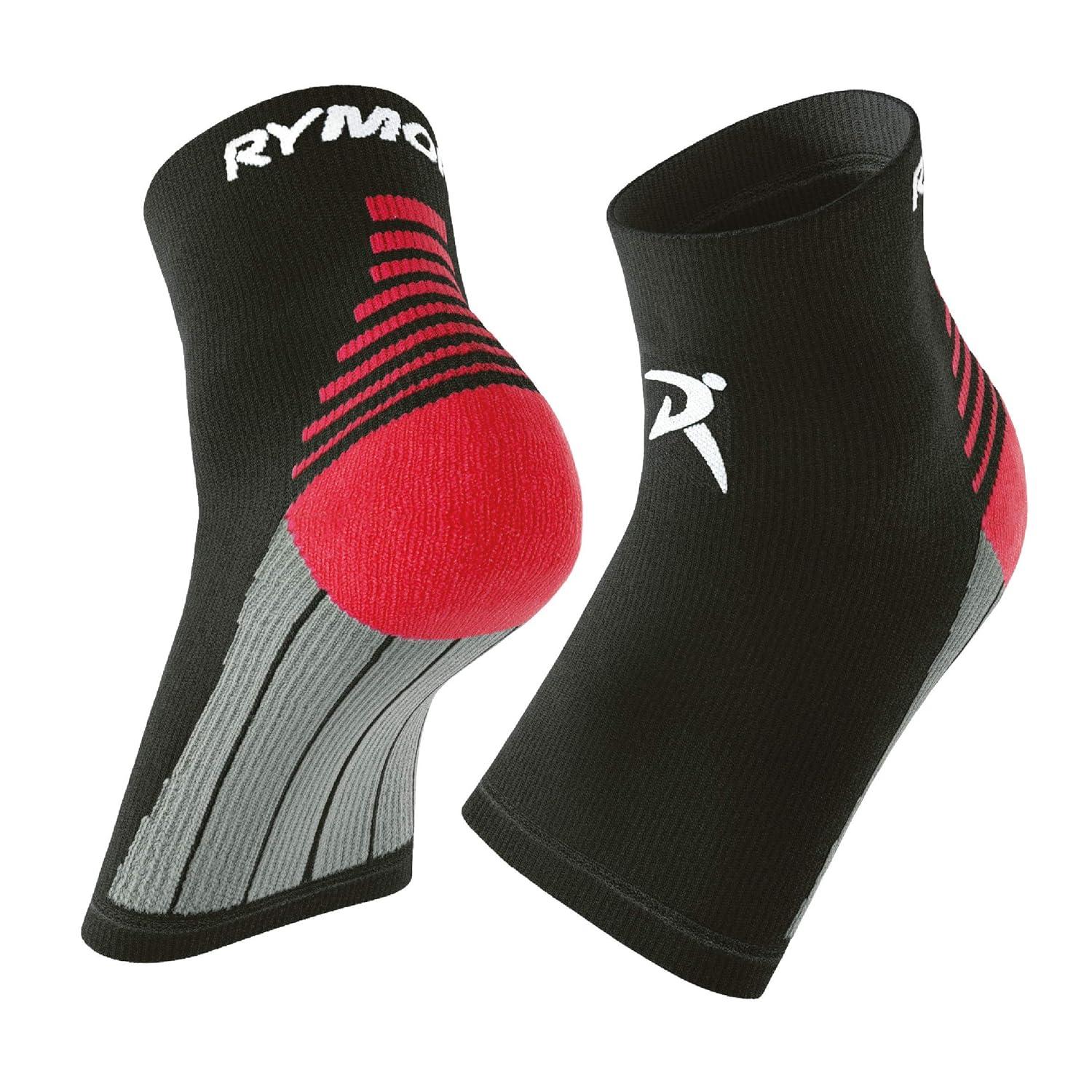 Rymora Plantar Fasciitis Support Socks -Extra Large Arch Heel and Ankle  Compression Socks -Flexible Foot Support Socks for Men and Women -Black  Black (One Pair) Extra Large: 29-33cm arch circumference