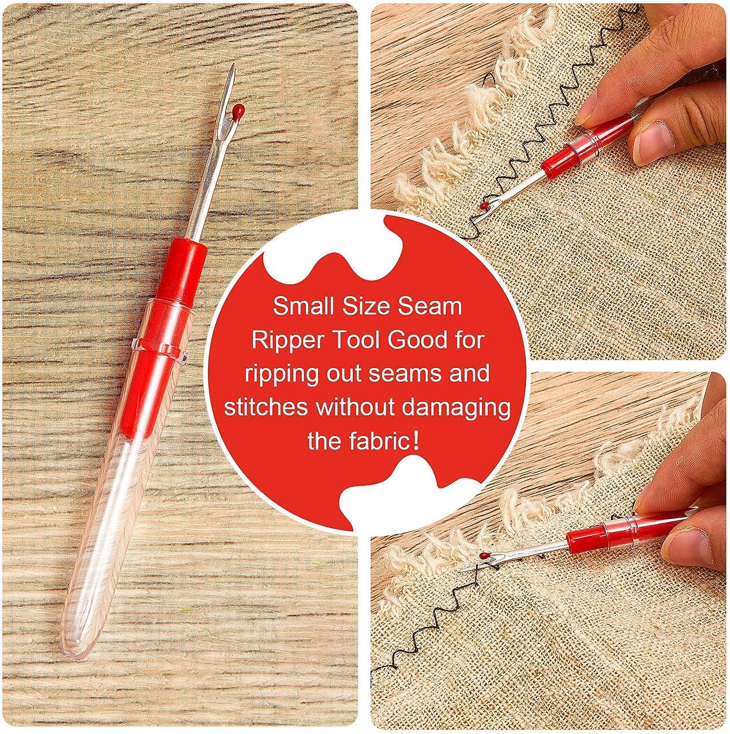 5 Pieces Stitch Ripper Plastic Handle Thread Seam Ripper Cutter