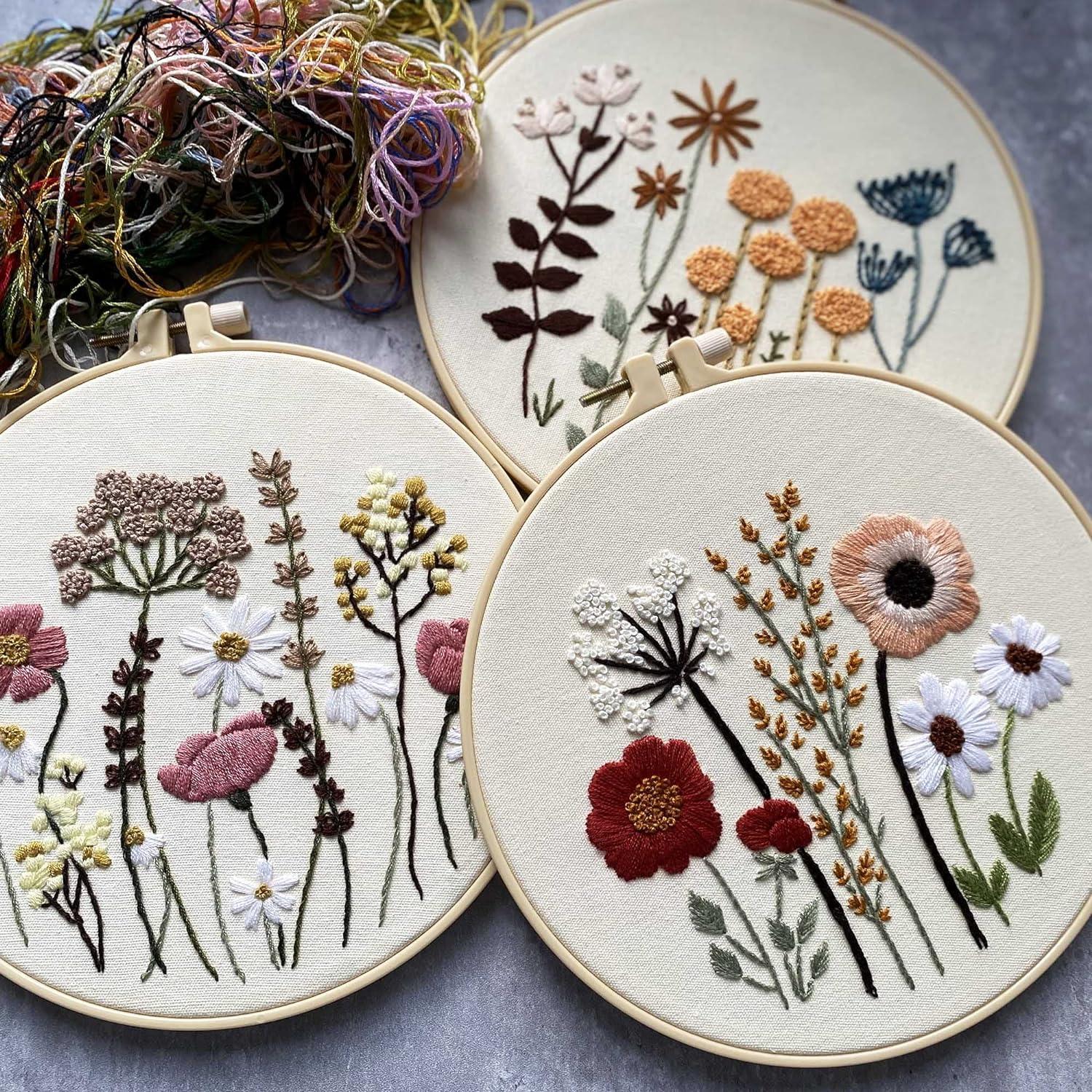 Hand Embroidery Beginner's Bundle of 3