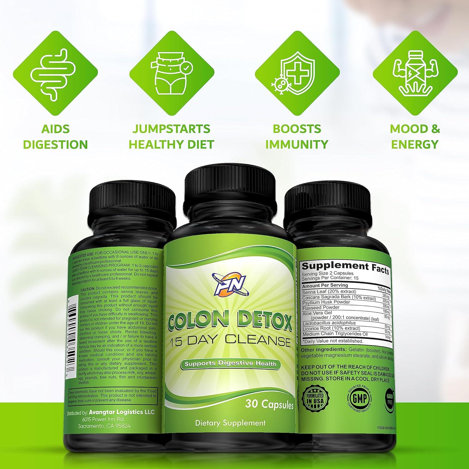 Yes You Can! Colon Optimizer - Quick Cleanse to Support Detox, Weight Loss & Increased Energy Levels - 30 Capsules