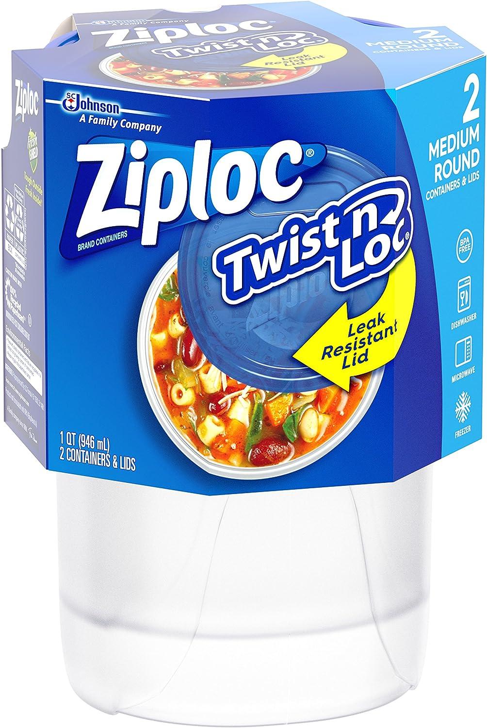 Ziploc - Twist n Loc Round Containers Medium