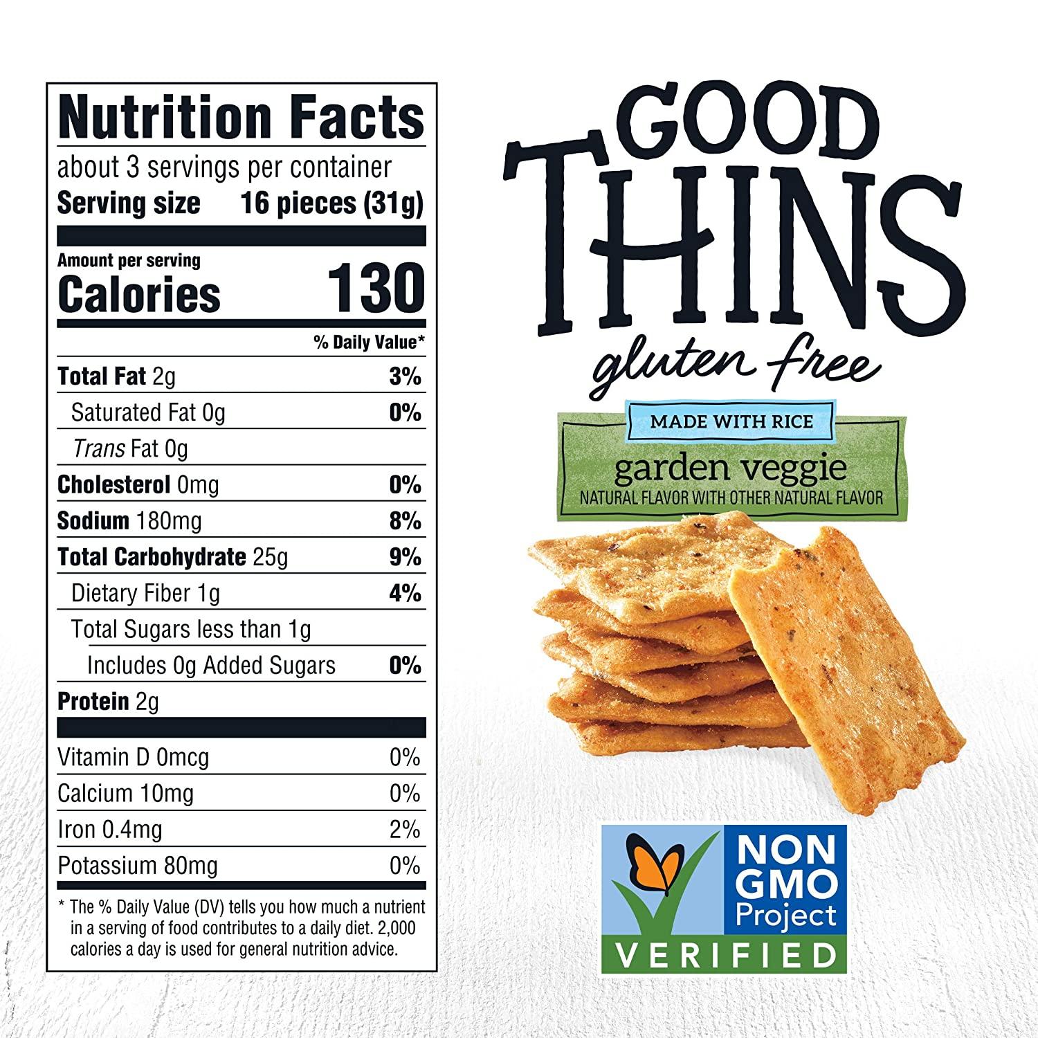 Good Thins Sea Salt Corn & Rice Snacks Gluten Free Crackers, 3.5 oz 