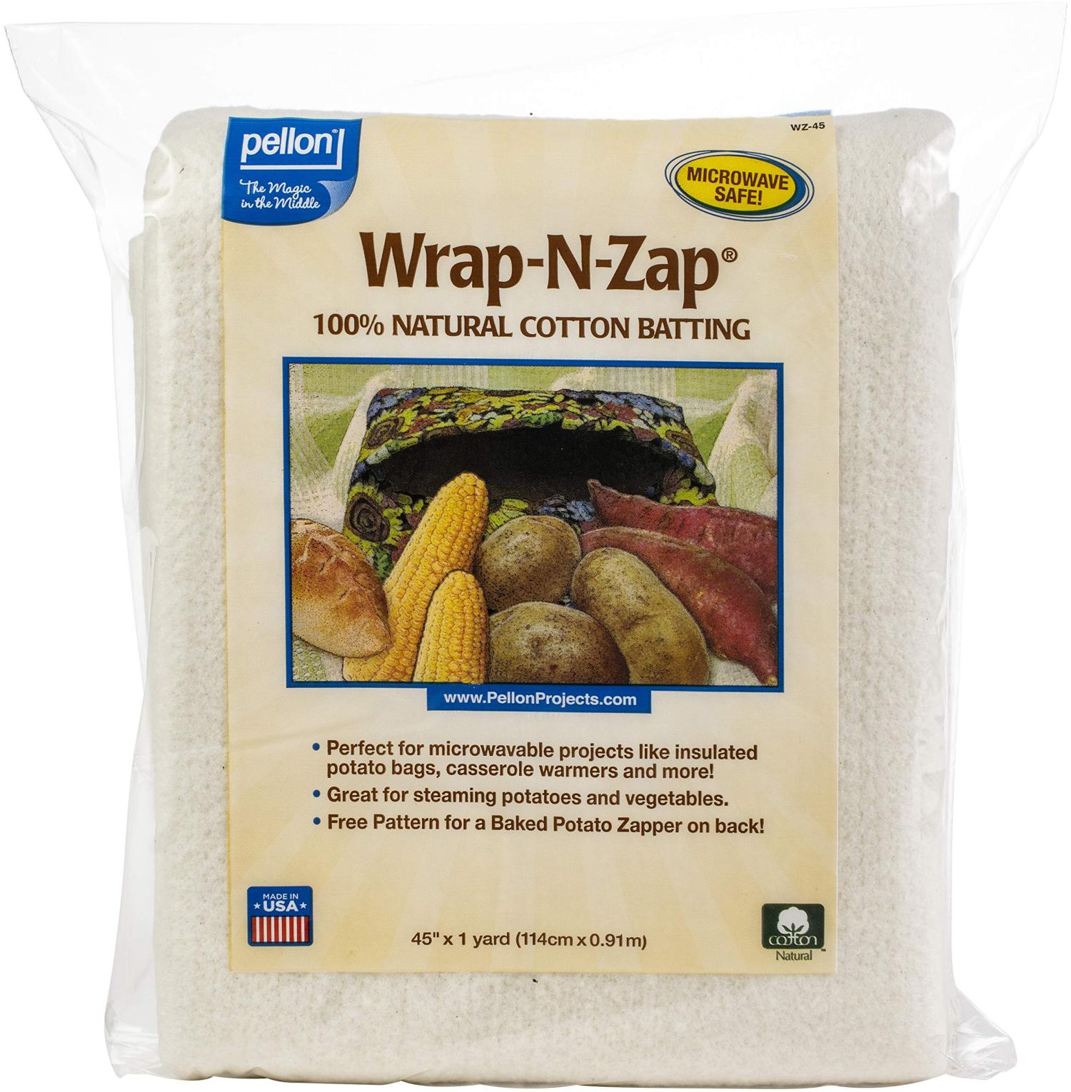 Buy Wrap N Zap Cotton Quilt Batting 45-inch X 36-inch by Pellon Online in  India 