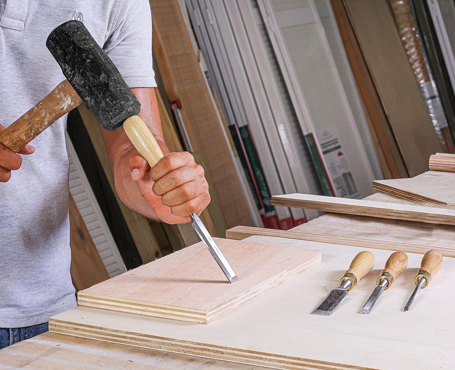 Schaaf Tools 4-Pc Bevel Edge Woodworking Bench Chisel Set