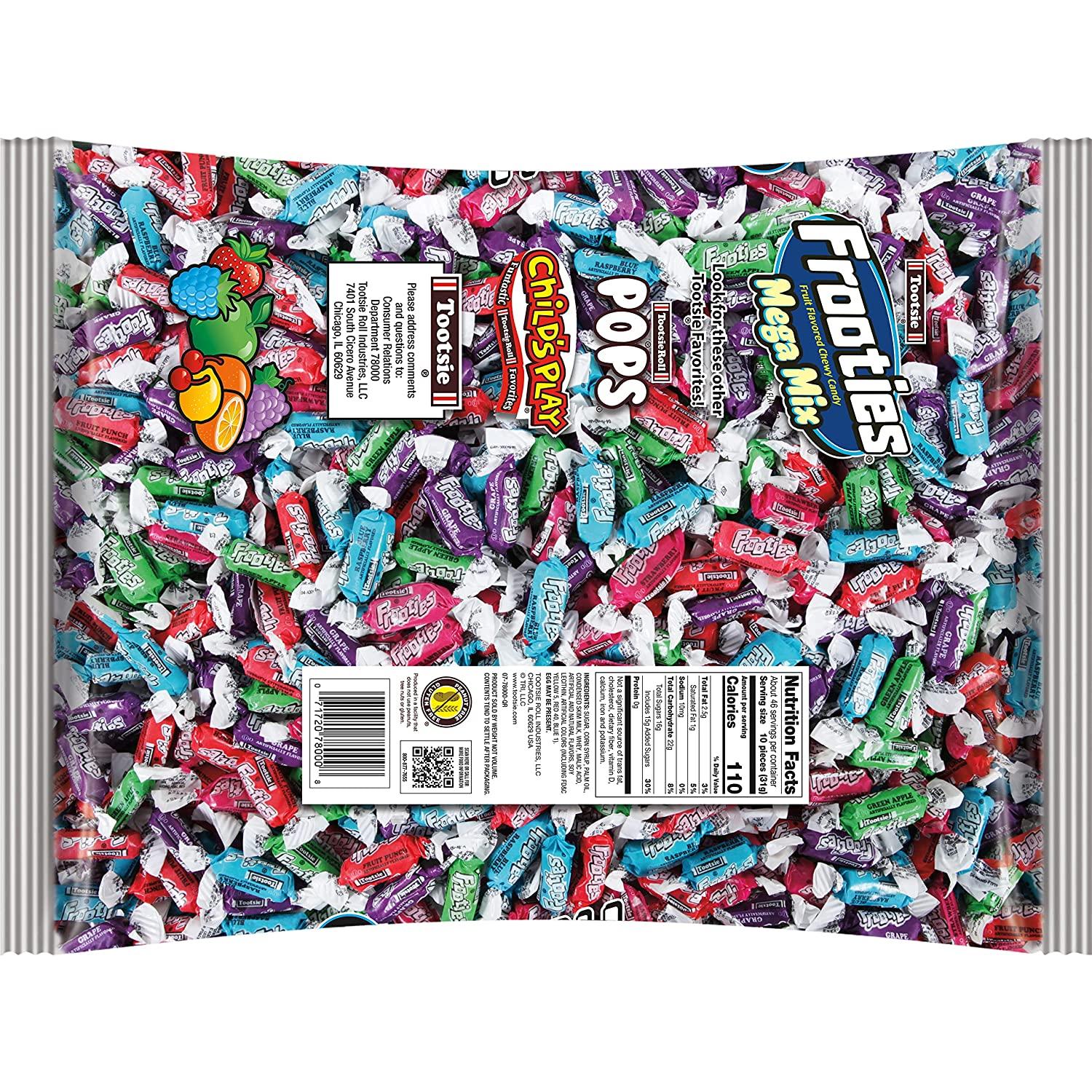 Frooties Mega Mix Assorted Fruit Flavor Chewy Candy 450 Piece 5006 Oz Bag 4302