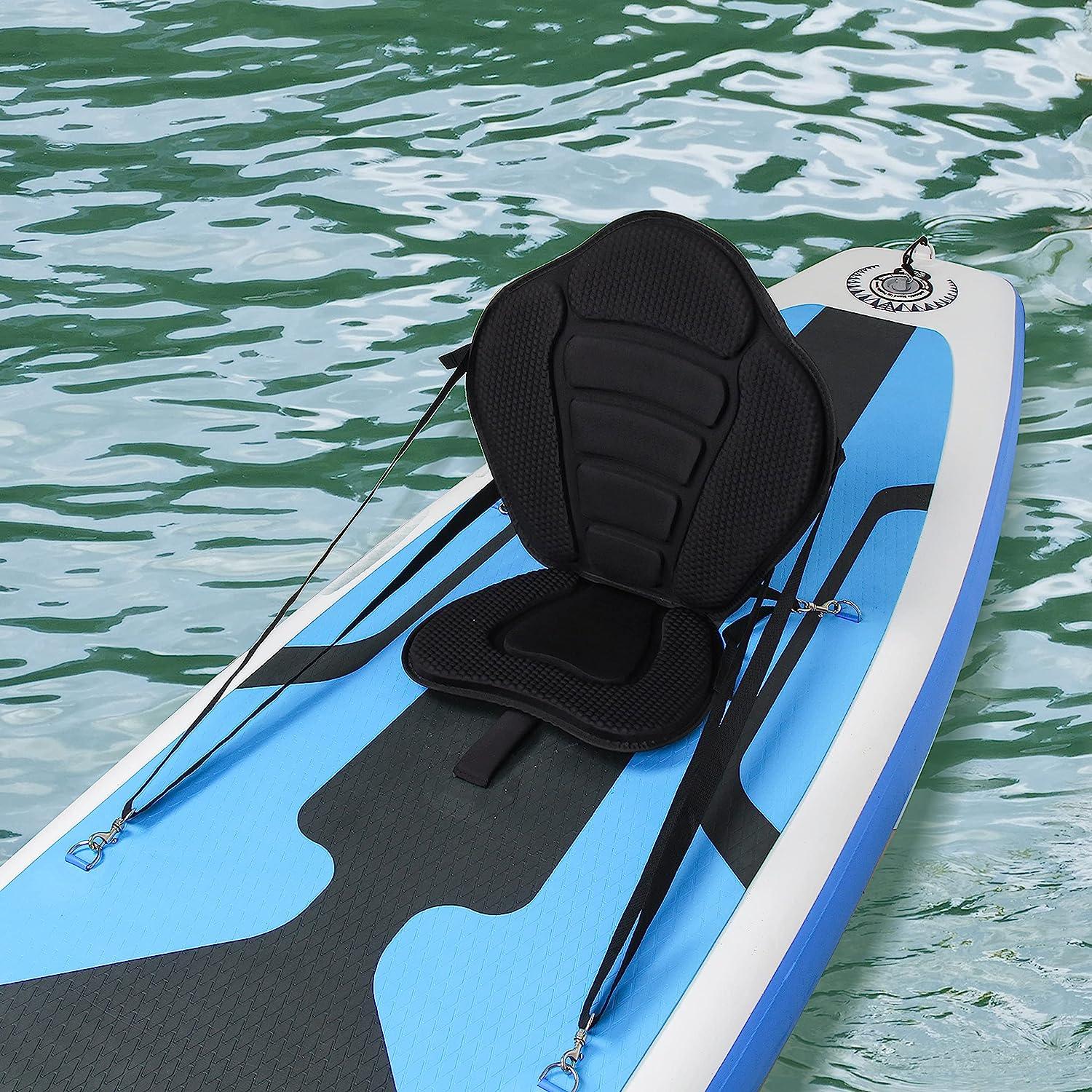 Kayak Seat Luxurious Padded Canoe SUP Seat Adjustable Boat Seat Comfortable  Composite Quick Dry Fishing Seat Back Support for Universal Sit