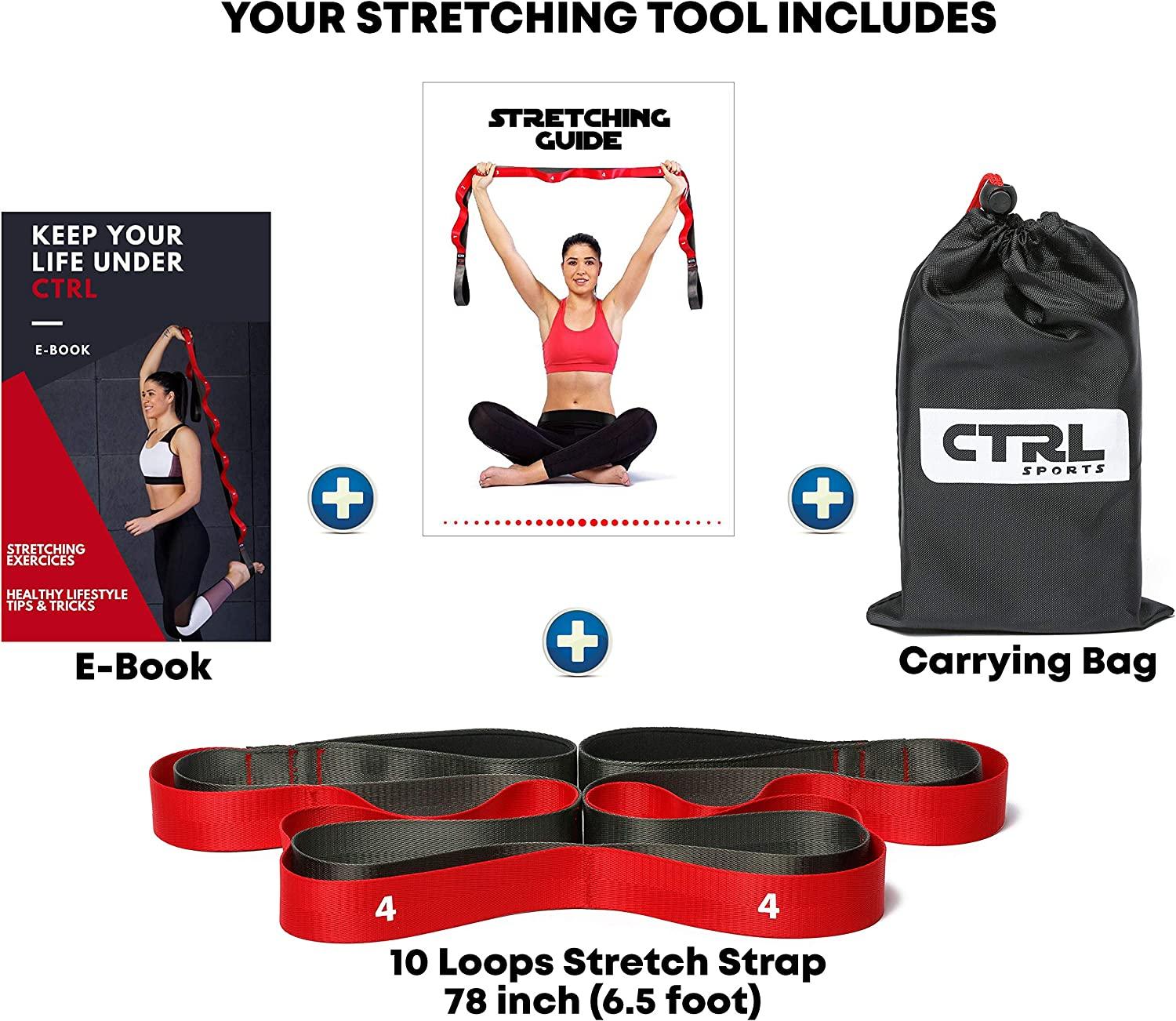  Stretching Strap with Loops - Non Elastic Stretch