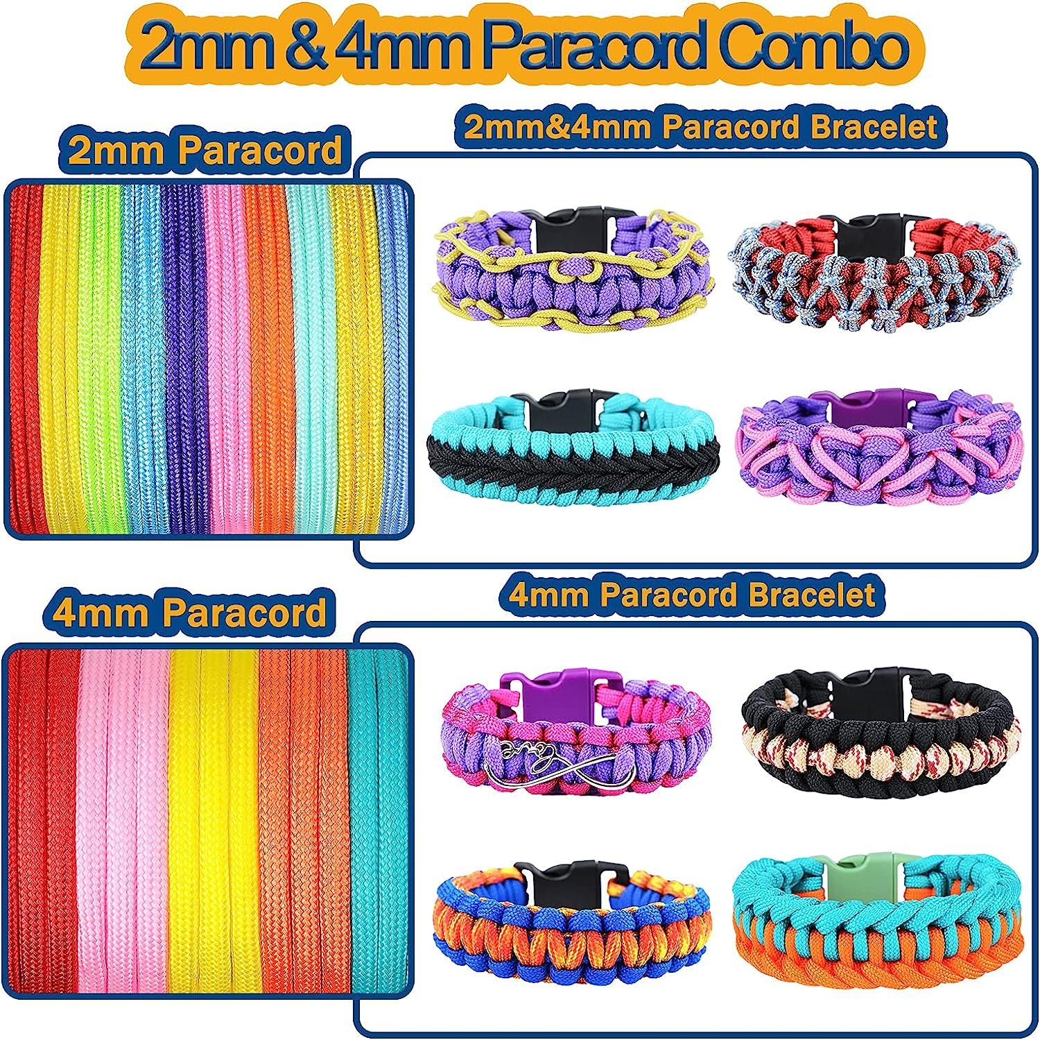 550 Paracord Combo Kit with Instruction Book - 36 Colors