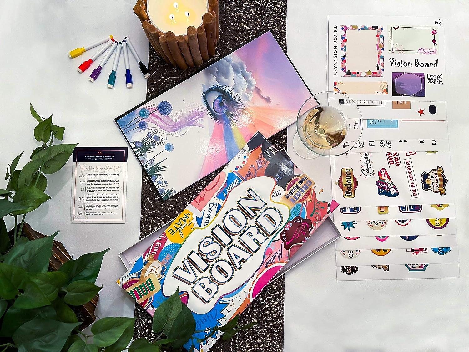 Vision Board Kit Dream Boards With Motivational Stickers 