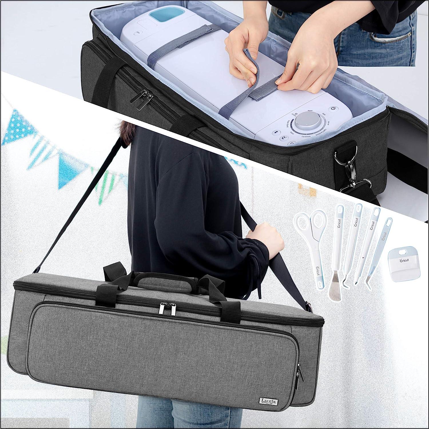 LUXJA Carrying Case Compatible with Cricut Die-Cut Machine, Storage Bag  Compatible with Cricut Explore Air (Air2) and Maker (Patent Design), Polka
