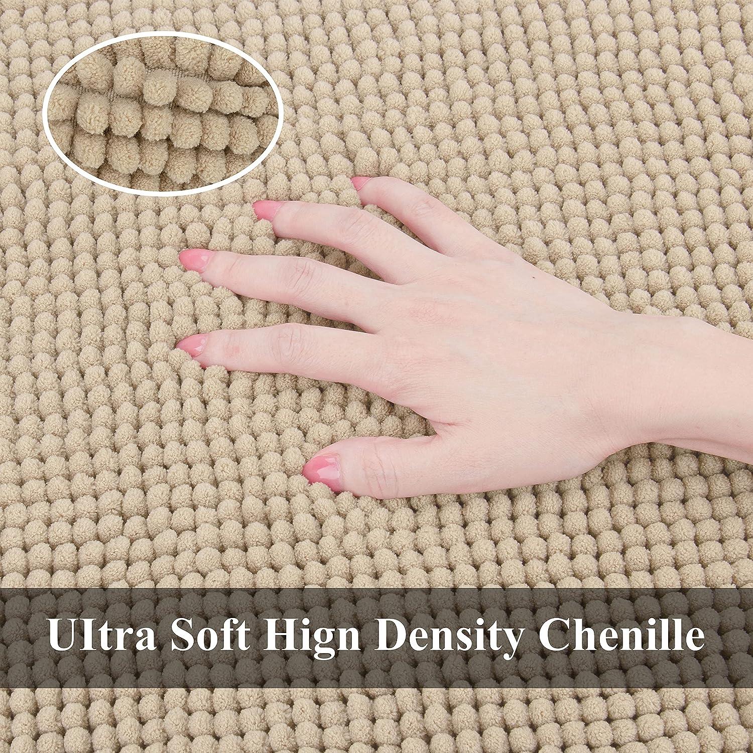 Big Clearance! Original Luxury Chenille Bathroom Rug Mat,Extra Soft and  Absorbent Shaggy Rugs, Machine Washable, Quick Dry Bathmat, Plush Carpet  for Tub, Shower and Bath Room Floor Mats 