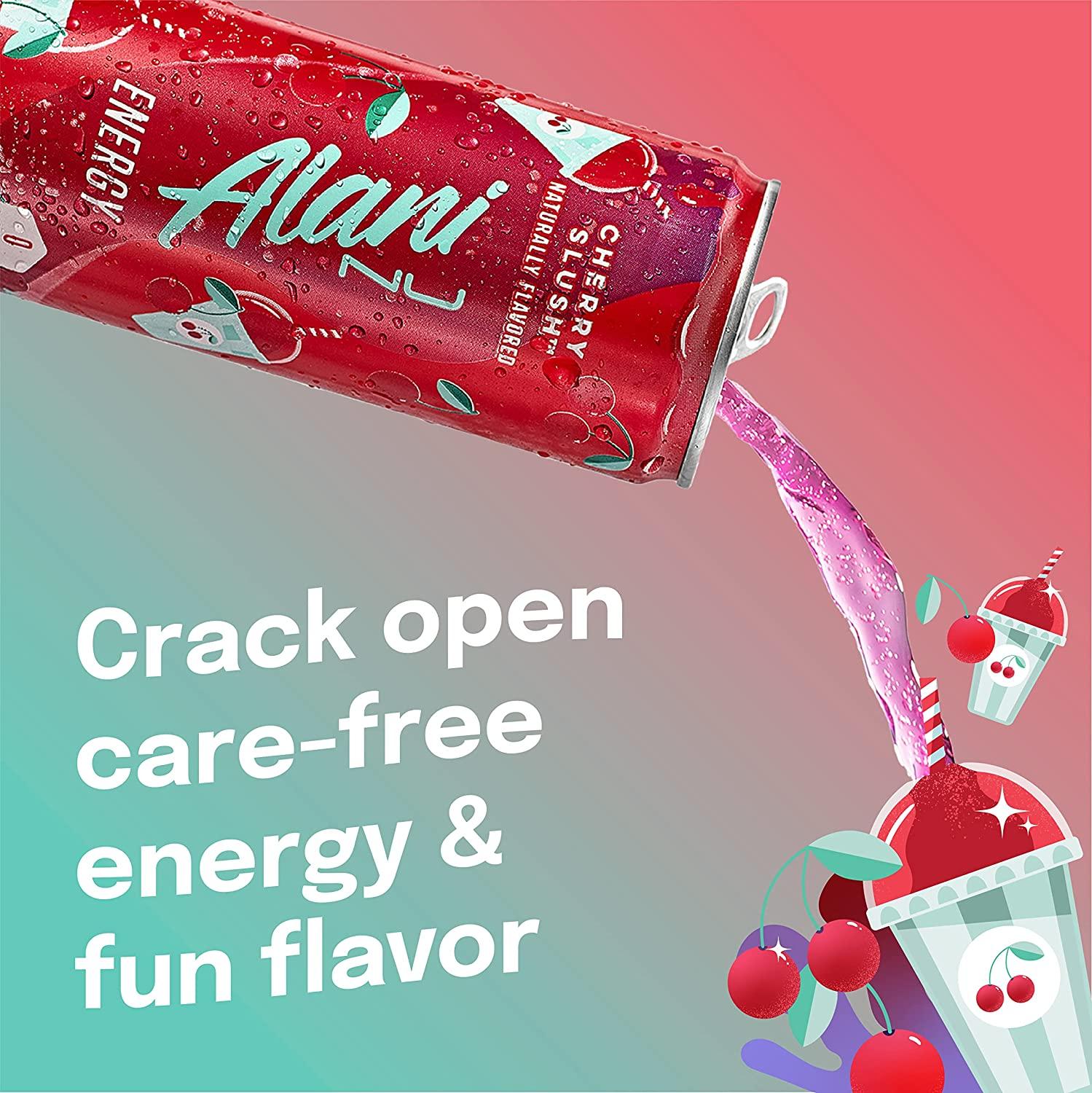 Alani Nu Sugar Free Energy Drink Pre Workout Performance Cherry Slush 12 Oz Cans Pack Of 12 2068