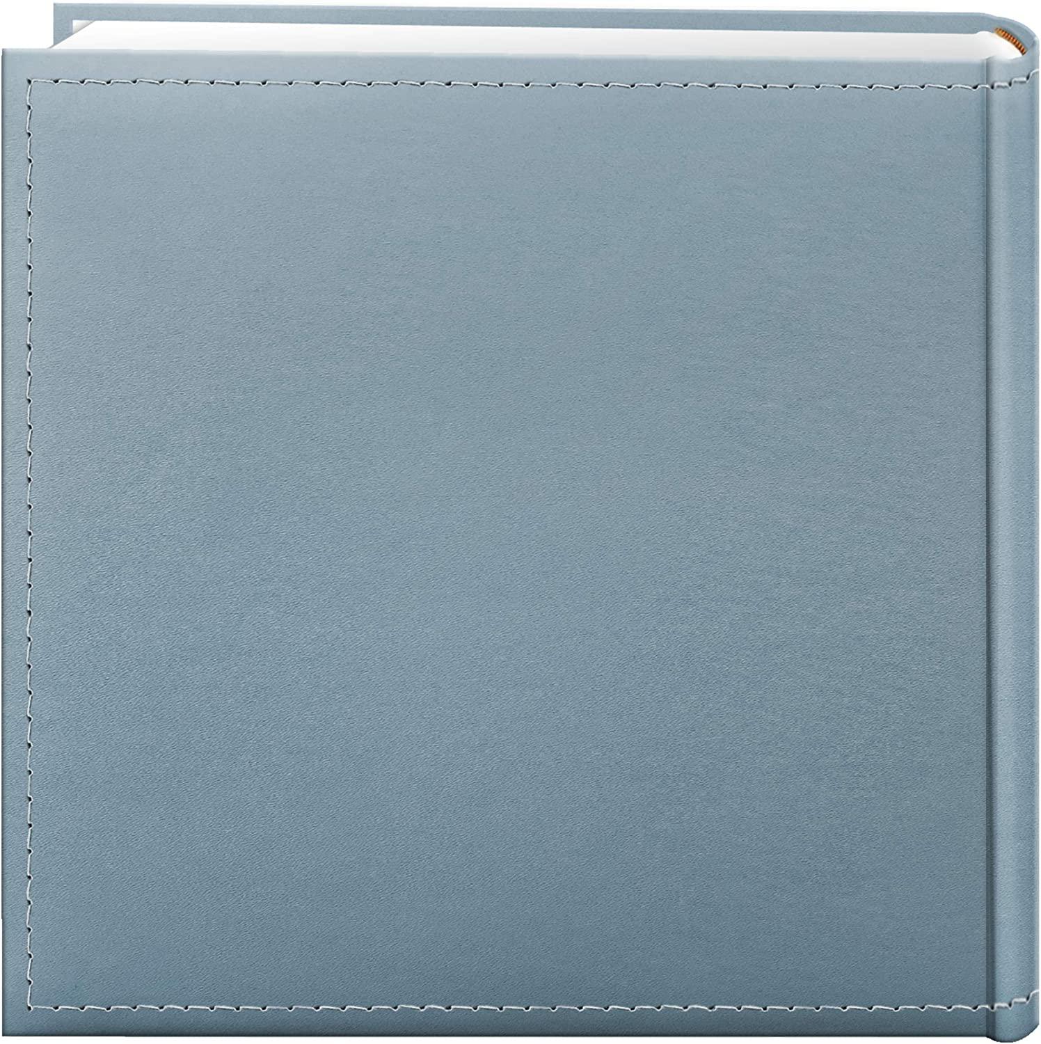 Pioneer Collage Frame Embossed Baby Sewn Leatherette Cover Photo Album, Baby Blue