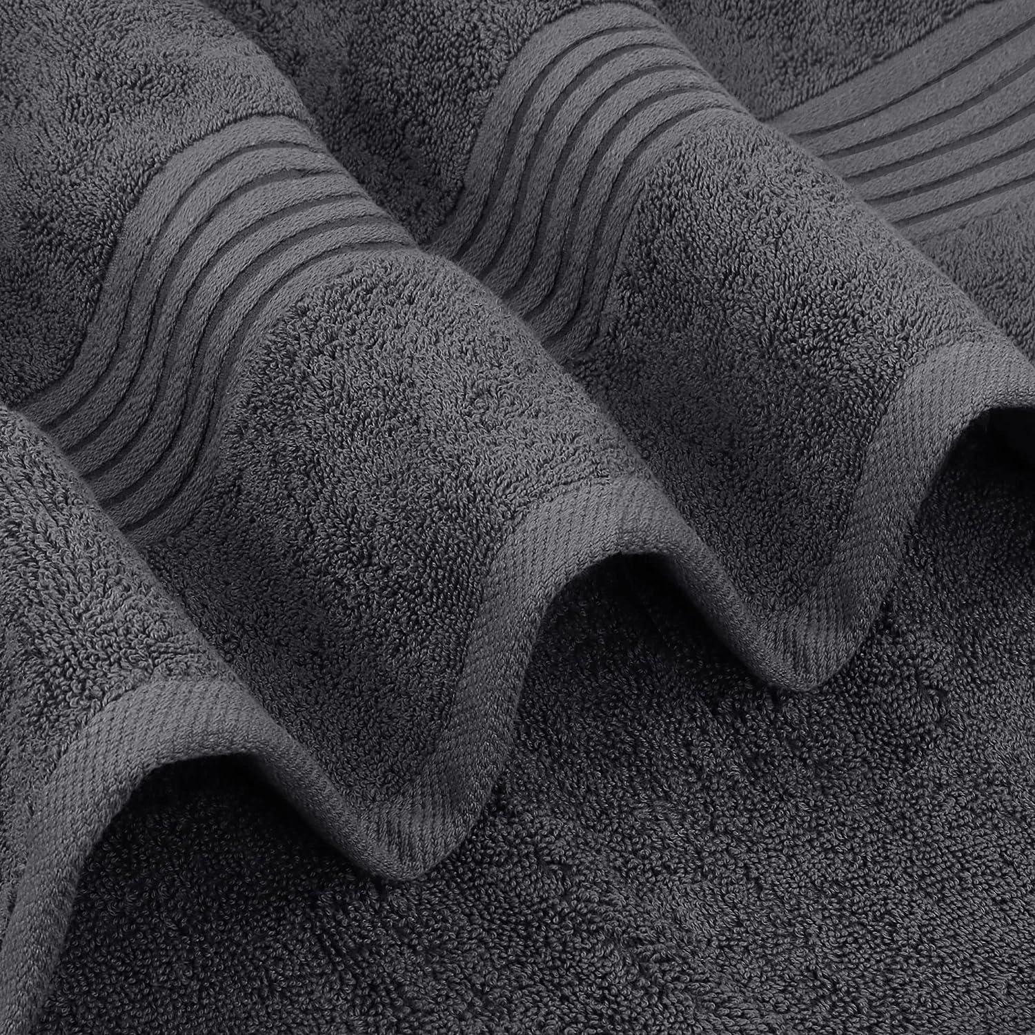 Utopia Towels - Bath Towels Set, Grey - Premium 600 GSM 100% Ring Spun  Cotton - Quick Dry, Highly Absorbent, Soft Feel Towels, P