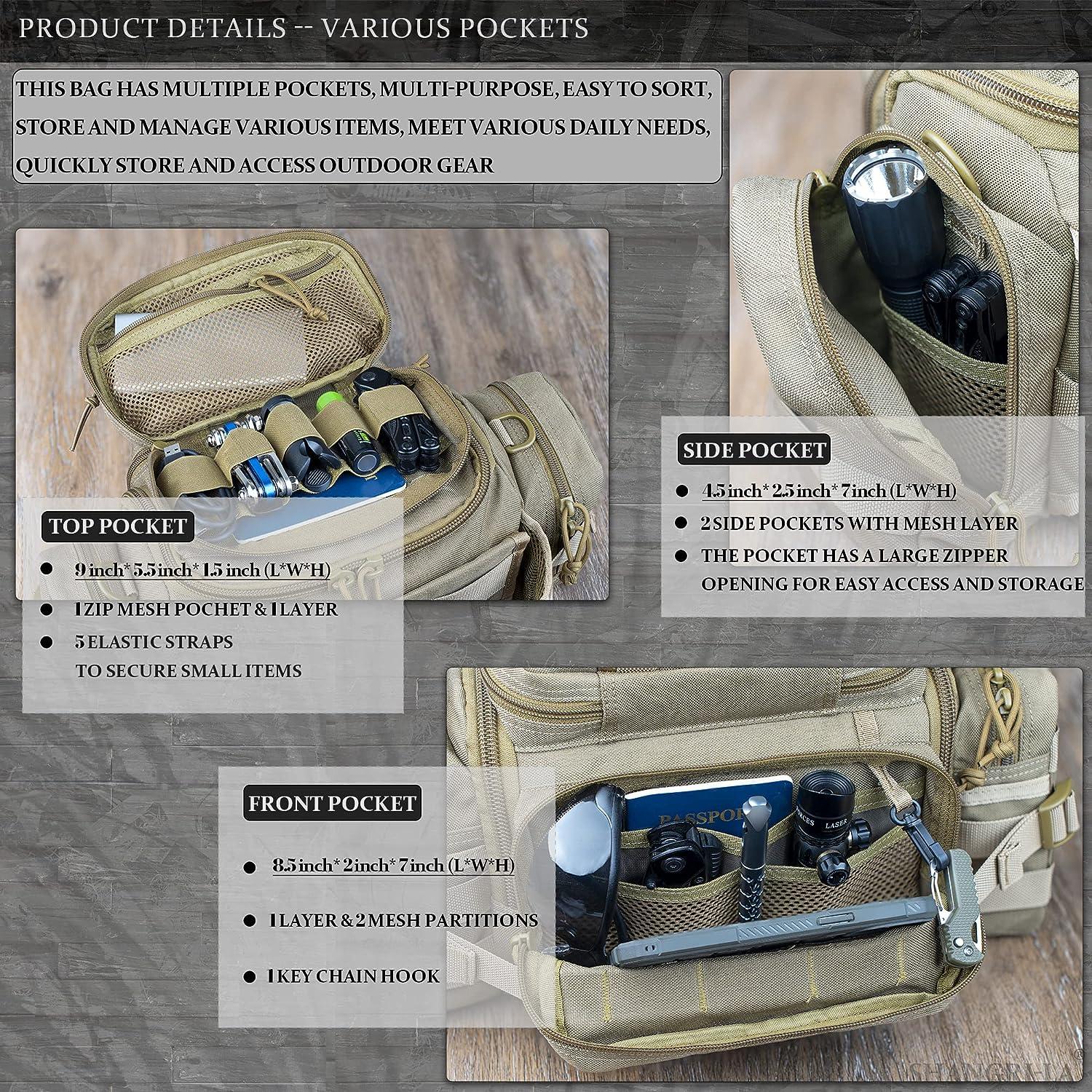 Maxpedition Military Bag, M-5 Waistpack Khaki, Tactical Bag made