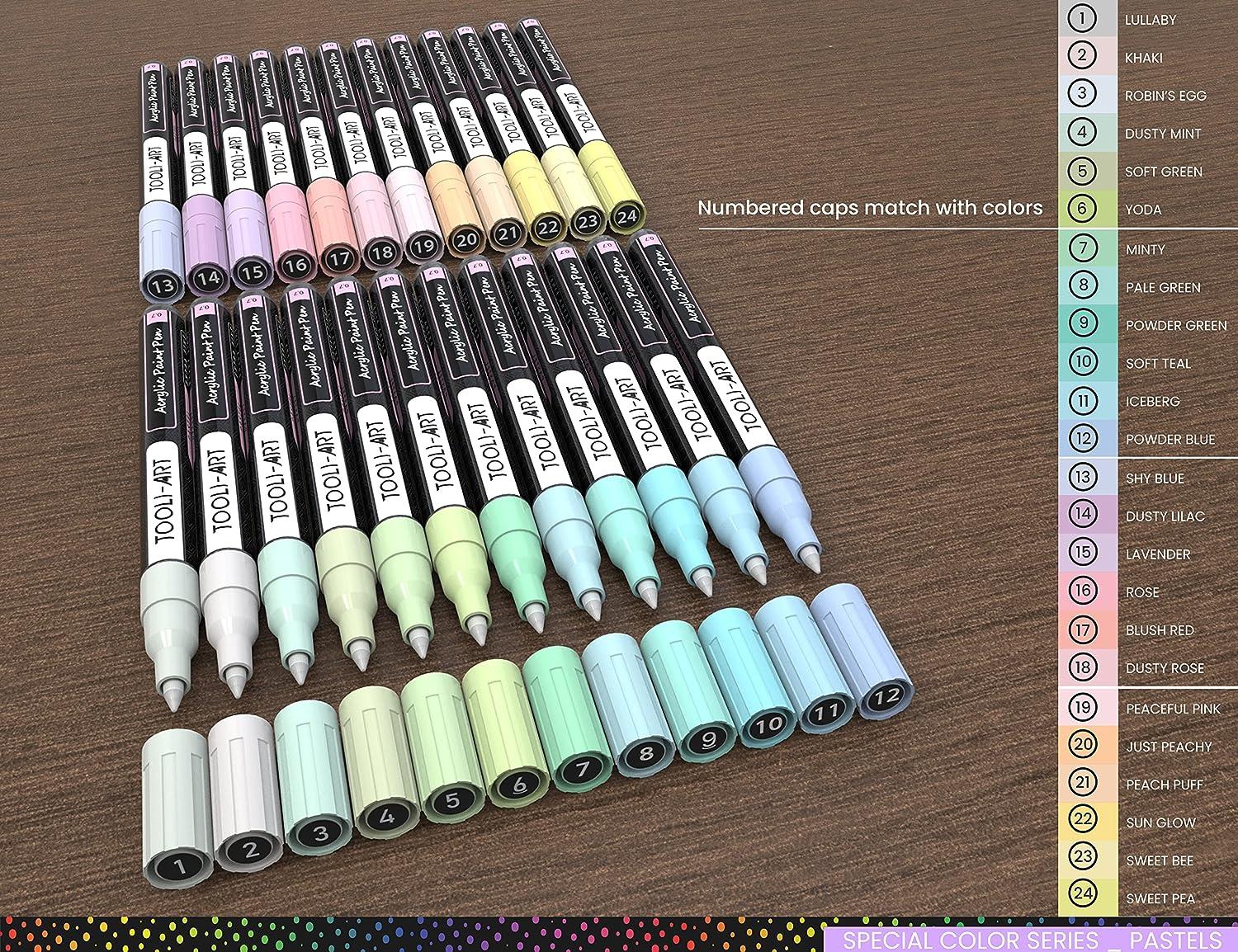  Acrylic Paint Markers Paint Pens Special Colors Set