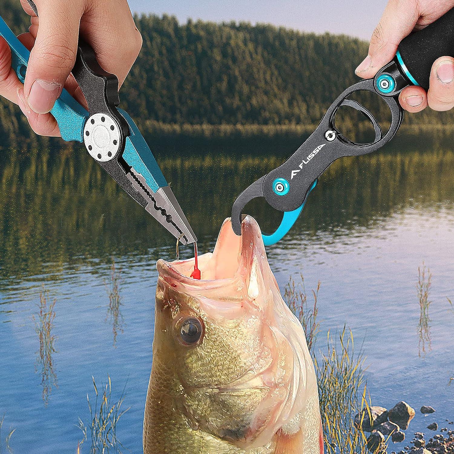 Solid Multifunctional Aluminum Fishing Pliers Set with Folding Fishing Lip  Grip Fishing Set
